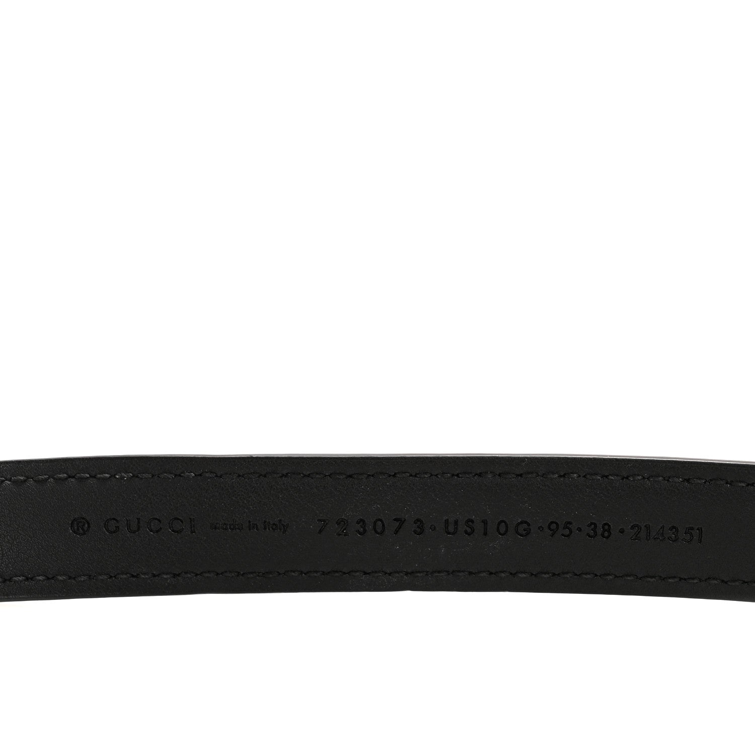 Ciny Lux Calfskin Blondie 20mm Belt 95 38 Black