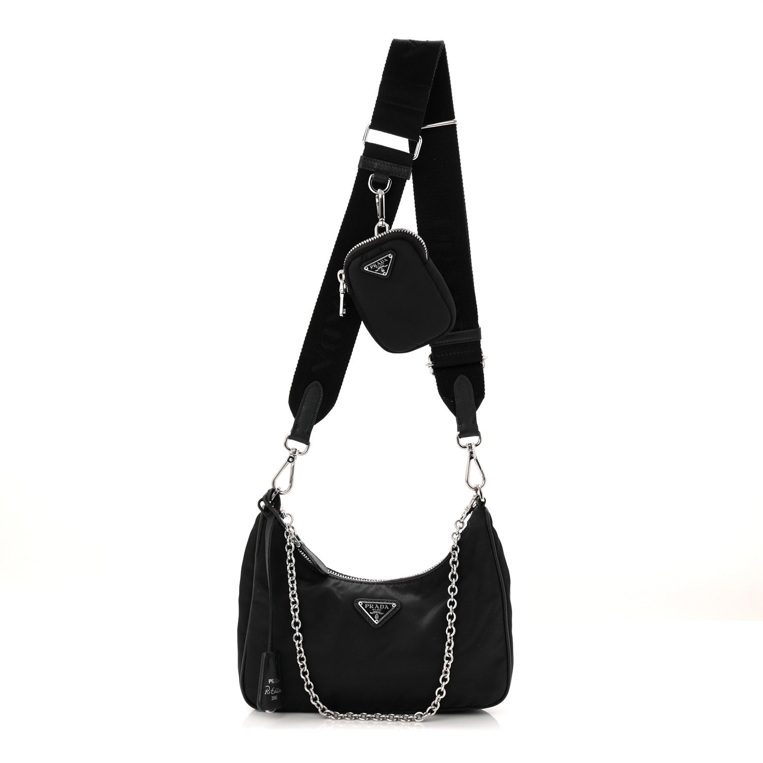Nylon Re-Edition 2005 Shoulder Bag Black