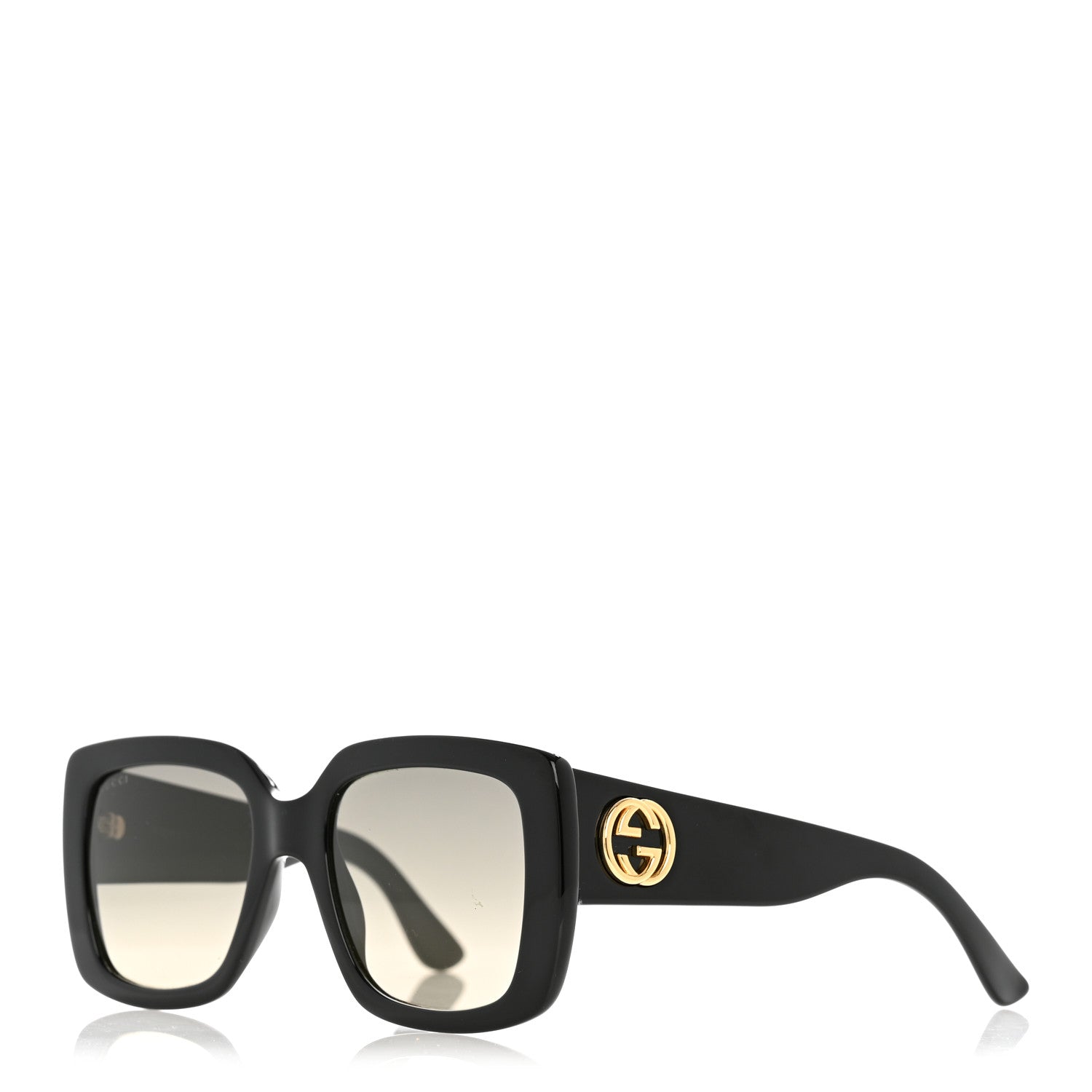 Acetate Square Frame Sunglasses GG0141S Black