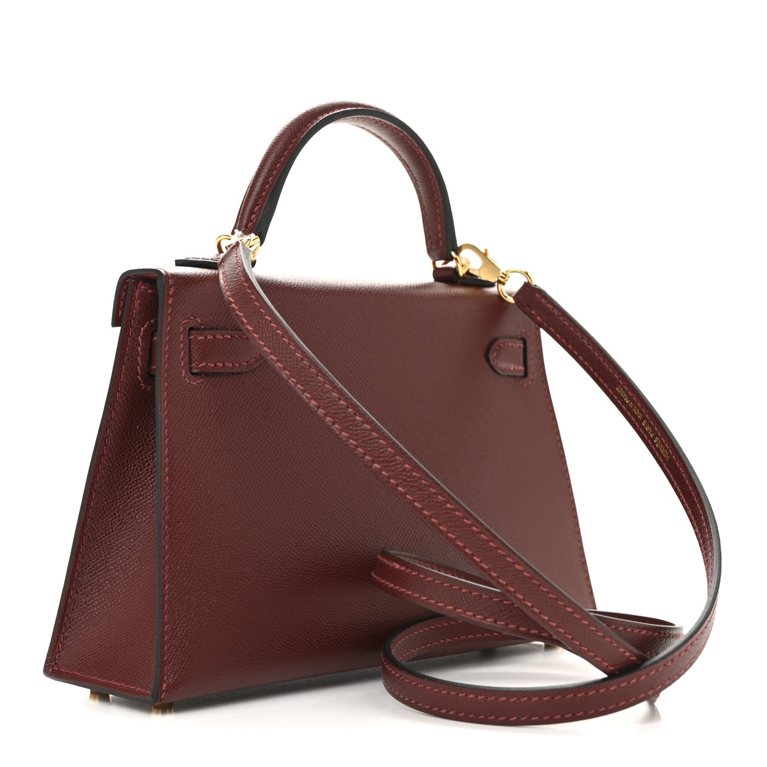 Madame Calfskin Mini Kelly Sellier 20 Rouge H