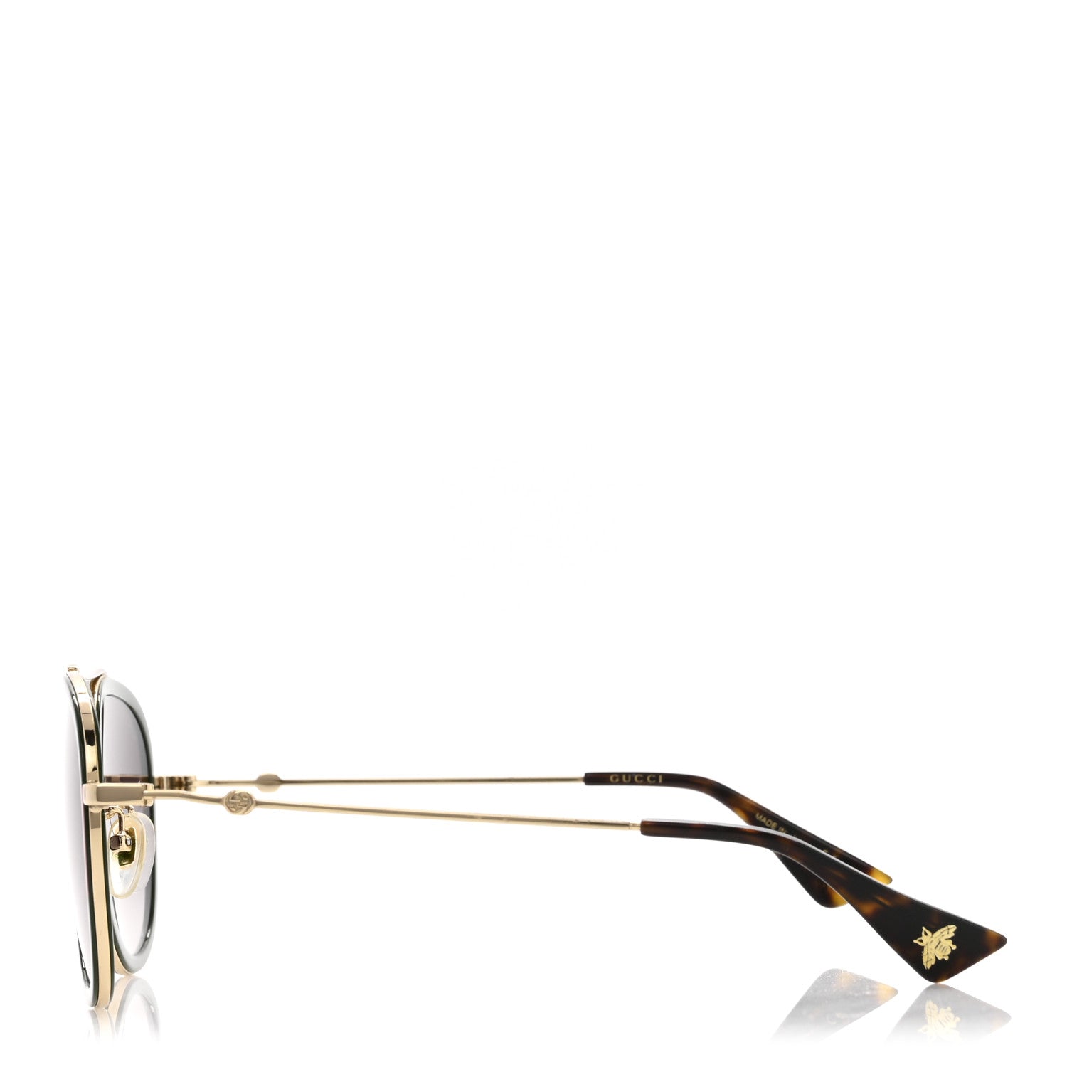 Metal Web Aviator Sunglasses GG0062S Green Red