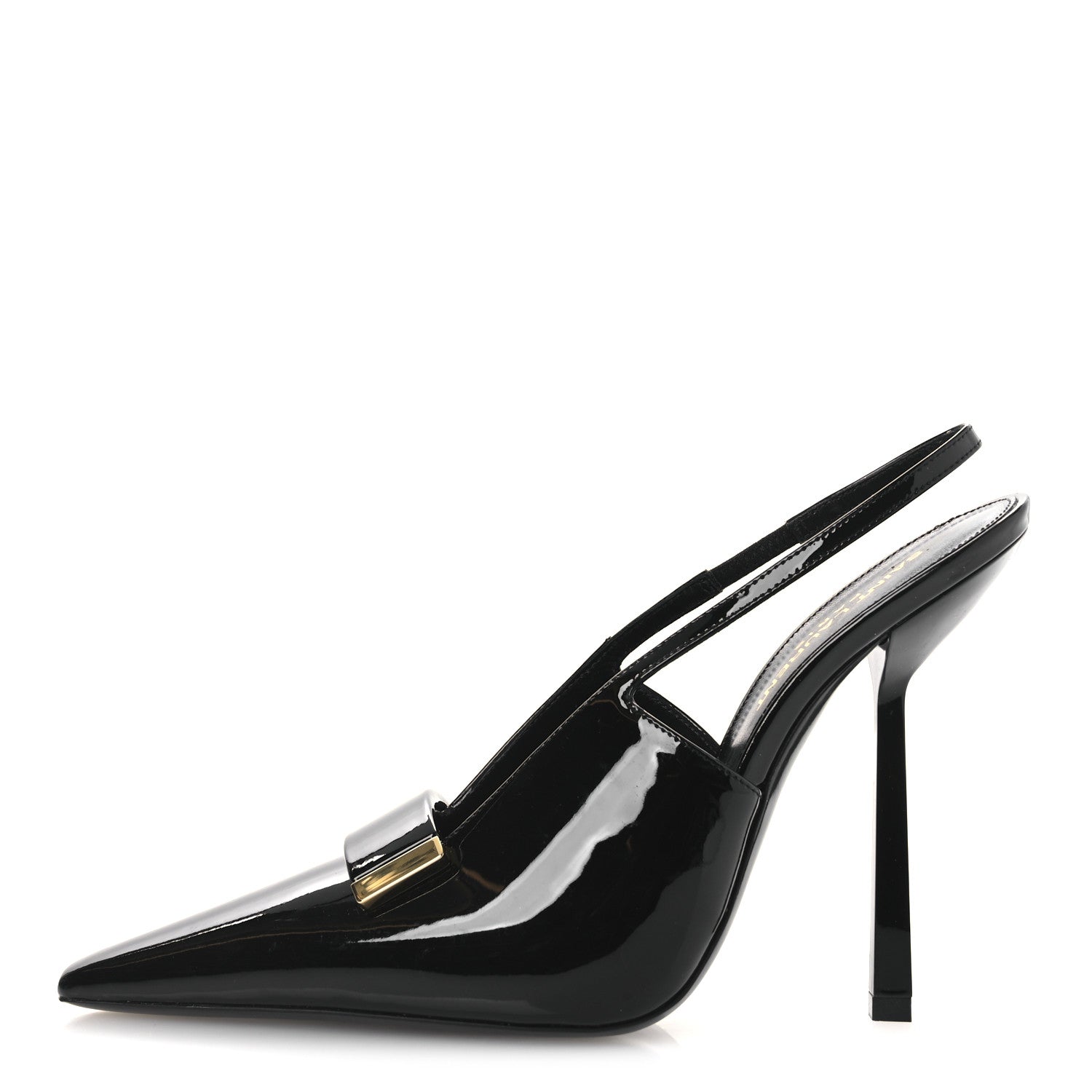 Vernice Grupy Madame 115mm Slingback Pumps 38 Black