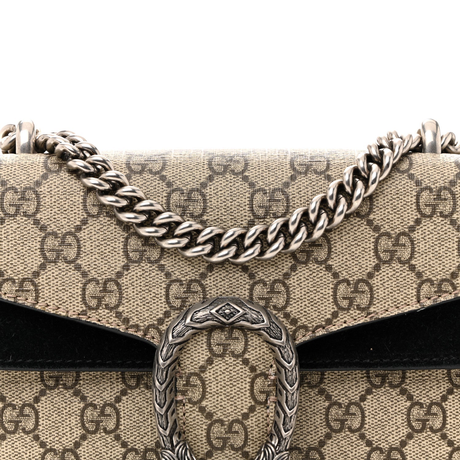 GG Supreme Monogram Mini Dionysus Shoulder Bag Black