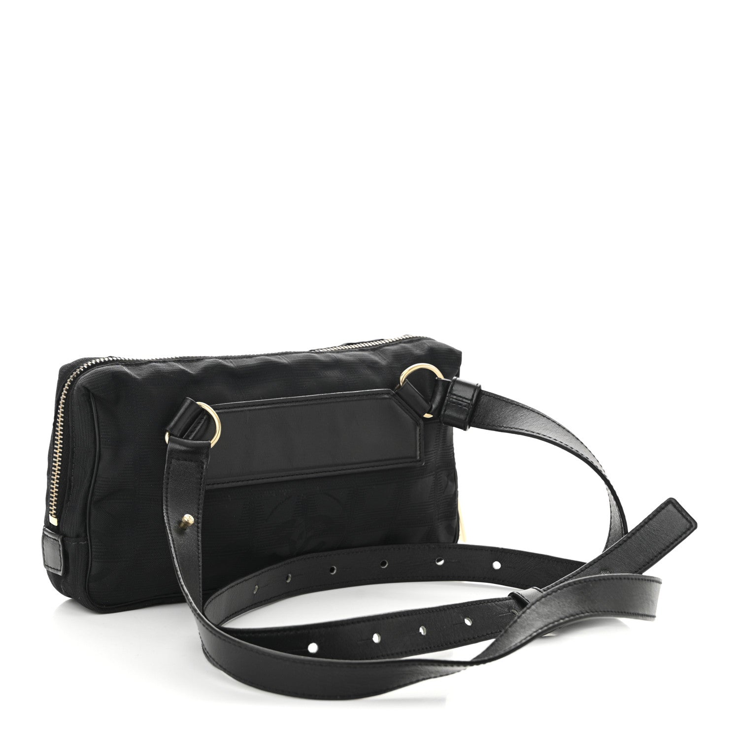 Nylon Sport Waist Bag Black
