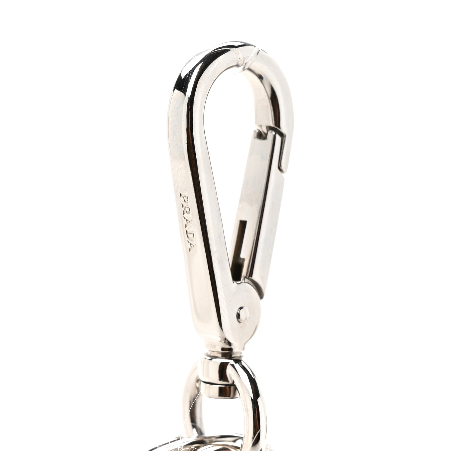 Metal Fur Rufus Bag Charm Chalk White