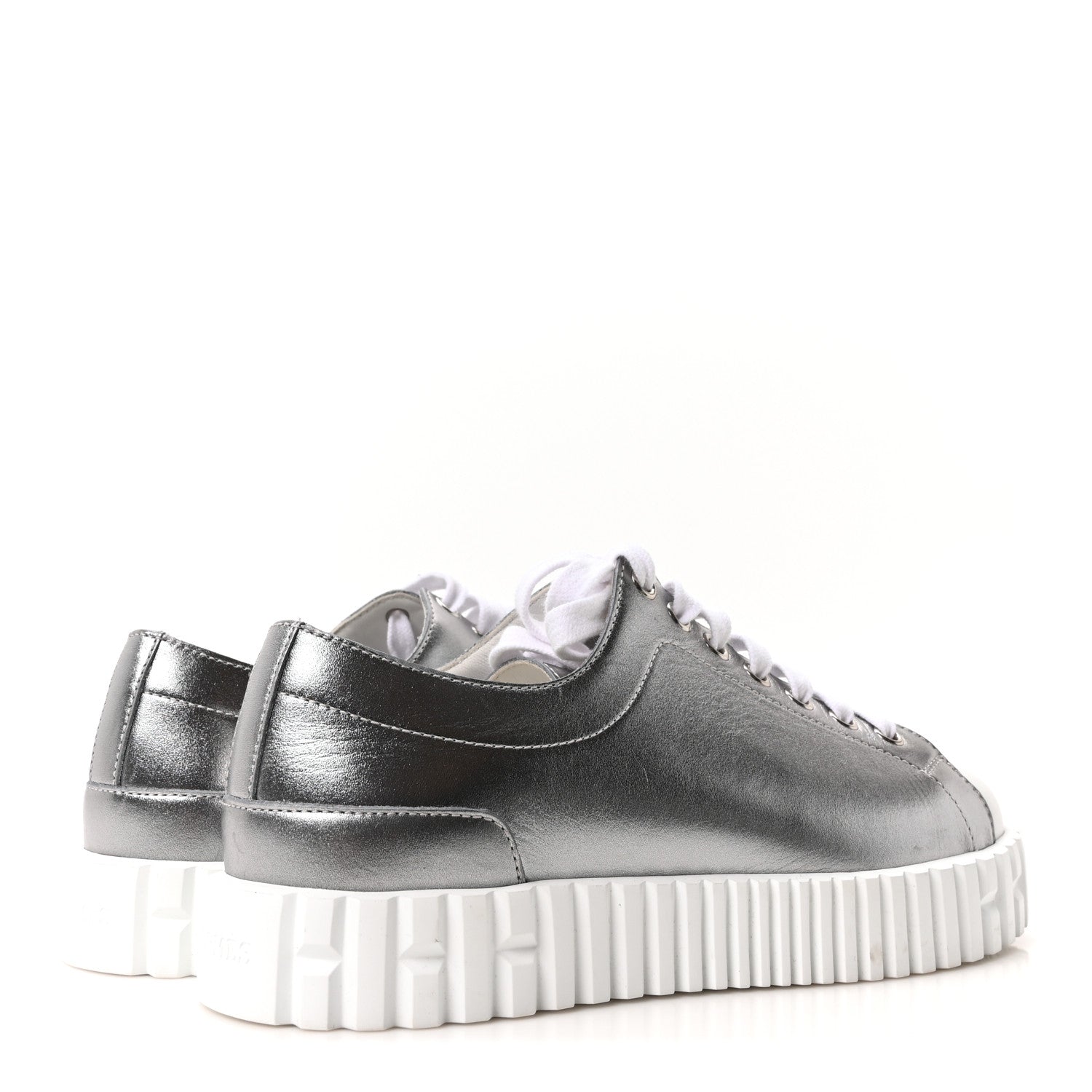 Metallic Calfskin Cross Sneakers 36.5