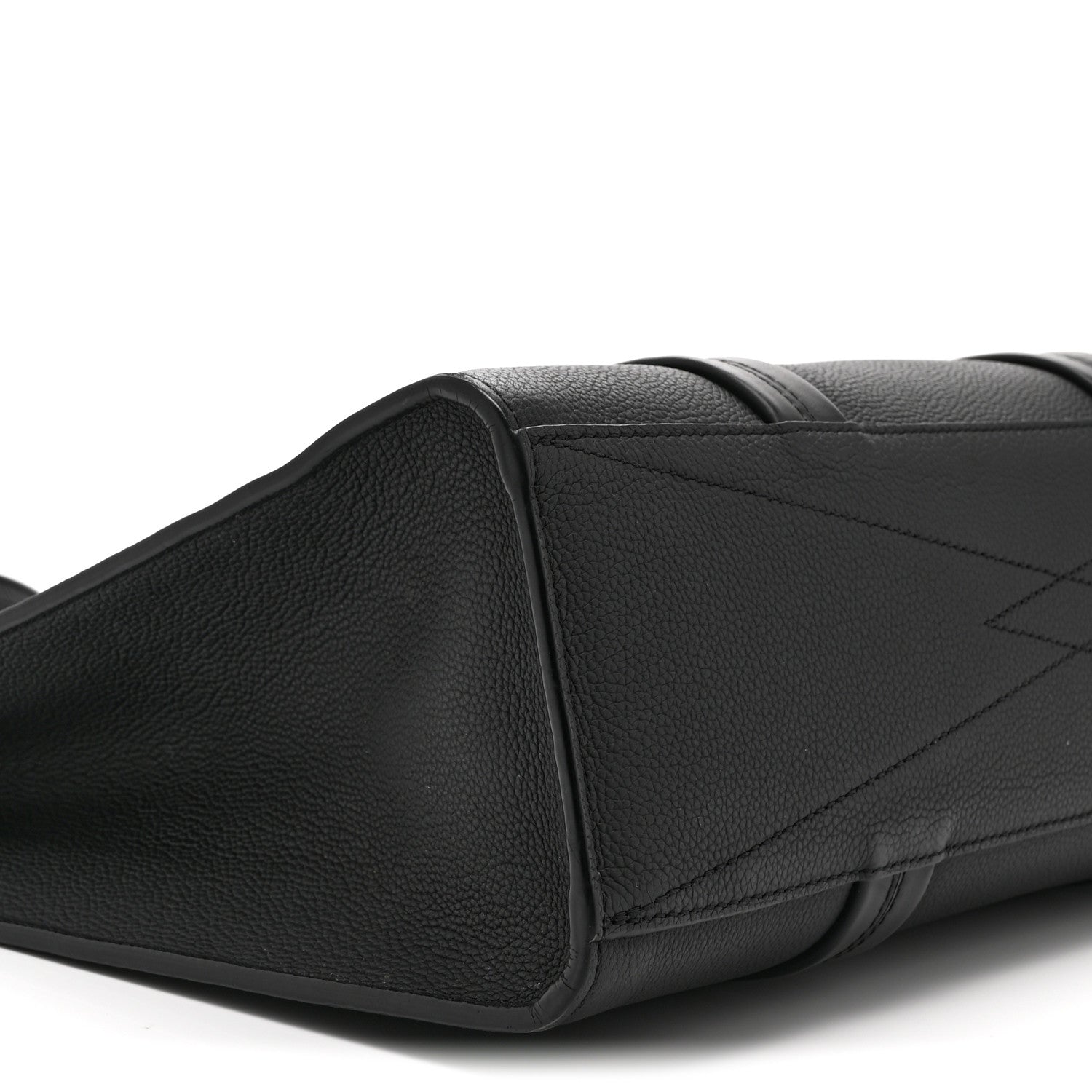 Grained Calfskin LV Aerogram Tote Black