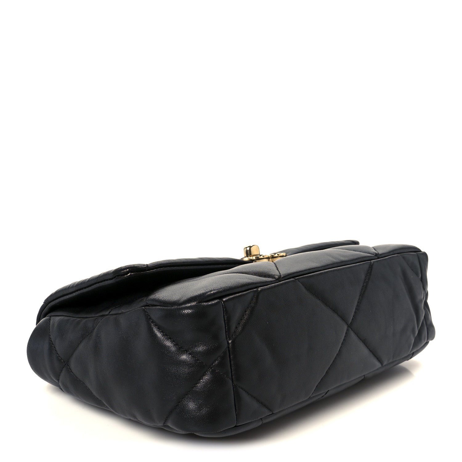 Lambskin Quilted Medium Chanel 19 Flap Black
