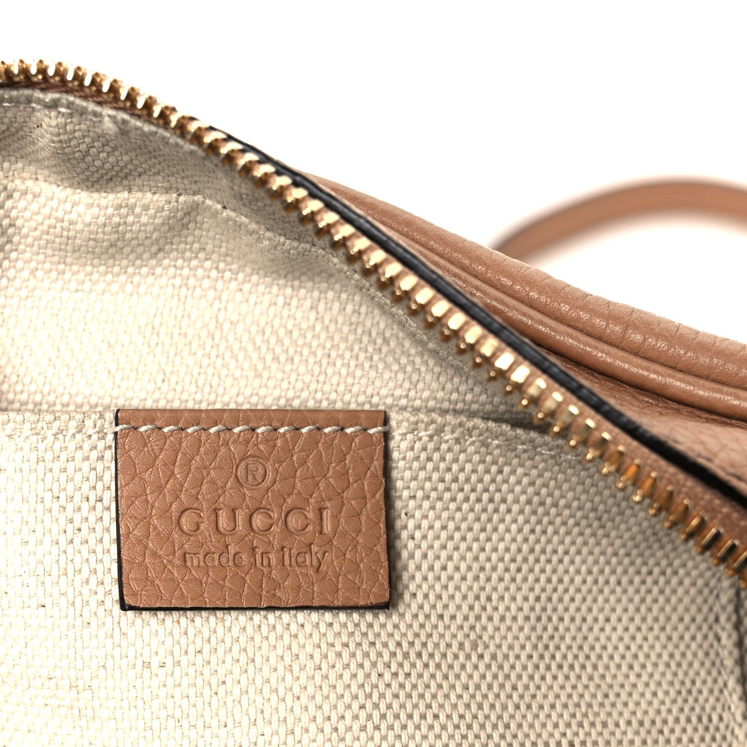 Pebbled Calfskin Small Soho Disco Bag Camelia