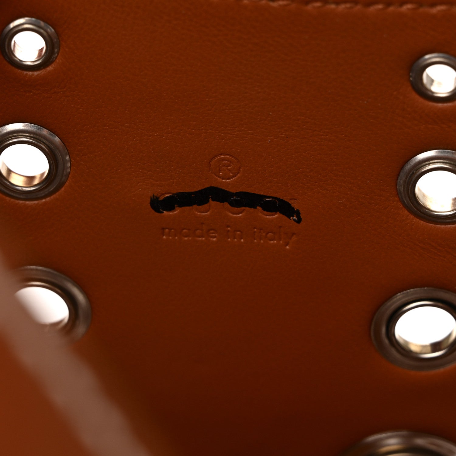 Calfskin Ha Ha Ha Jackie 1961 Eyelet Hobo Cuir