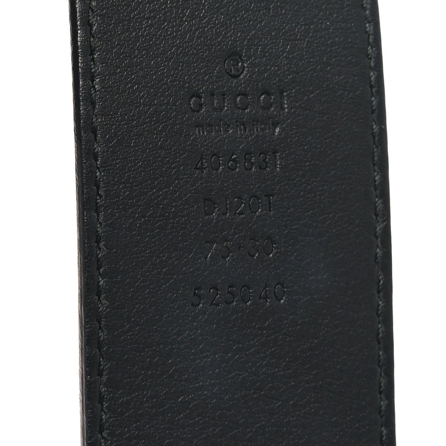 Dollar Pigprint Double G 40mm Belt 75 30 Black