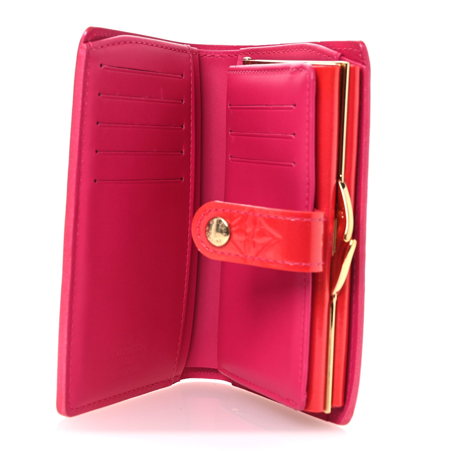 Vernis French Purse Wallet Fuchsia