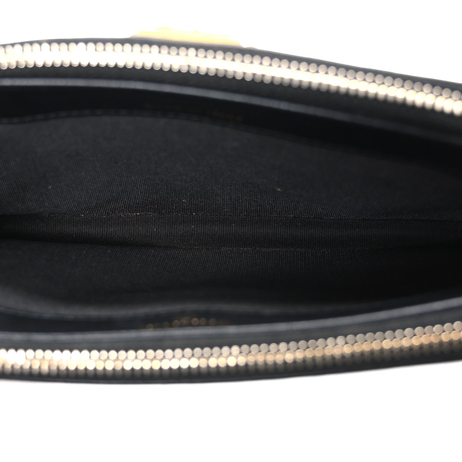 Lambskin Quilted Small Boy Clutch With Chain Black