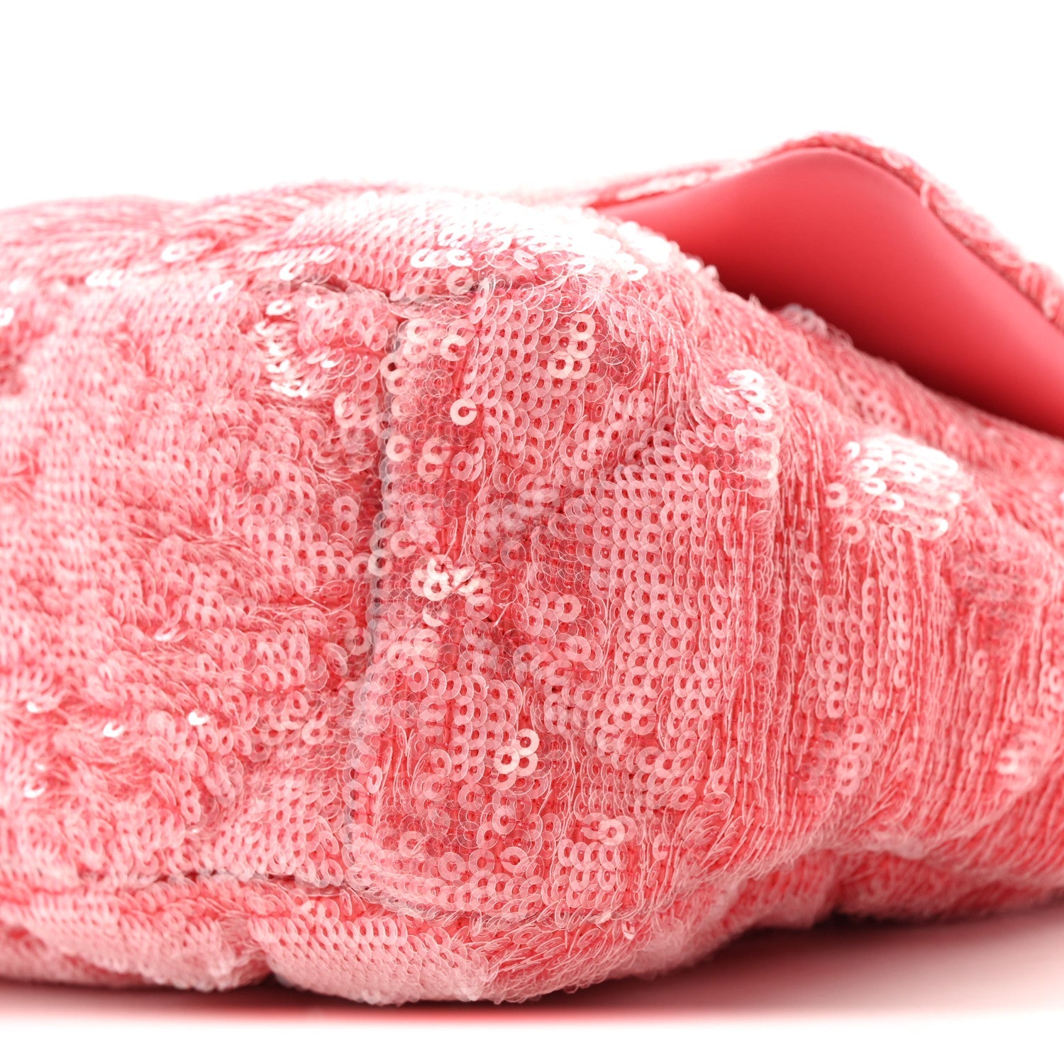 Sequin Quilted Medium Chanel 19 Flap Coral