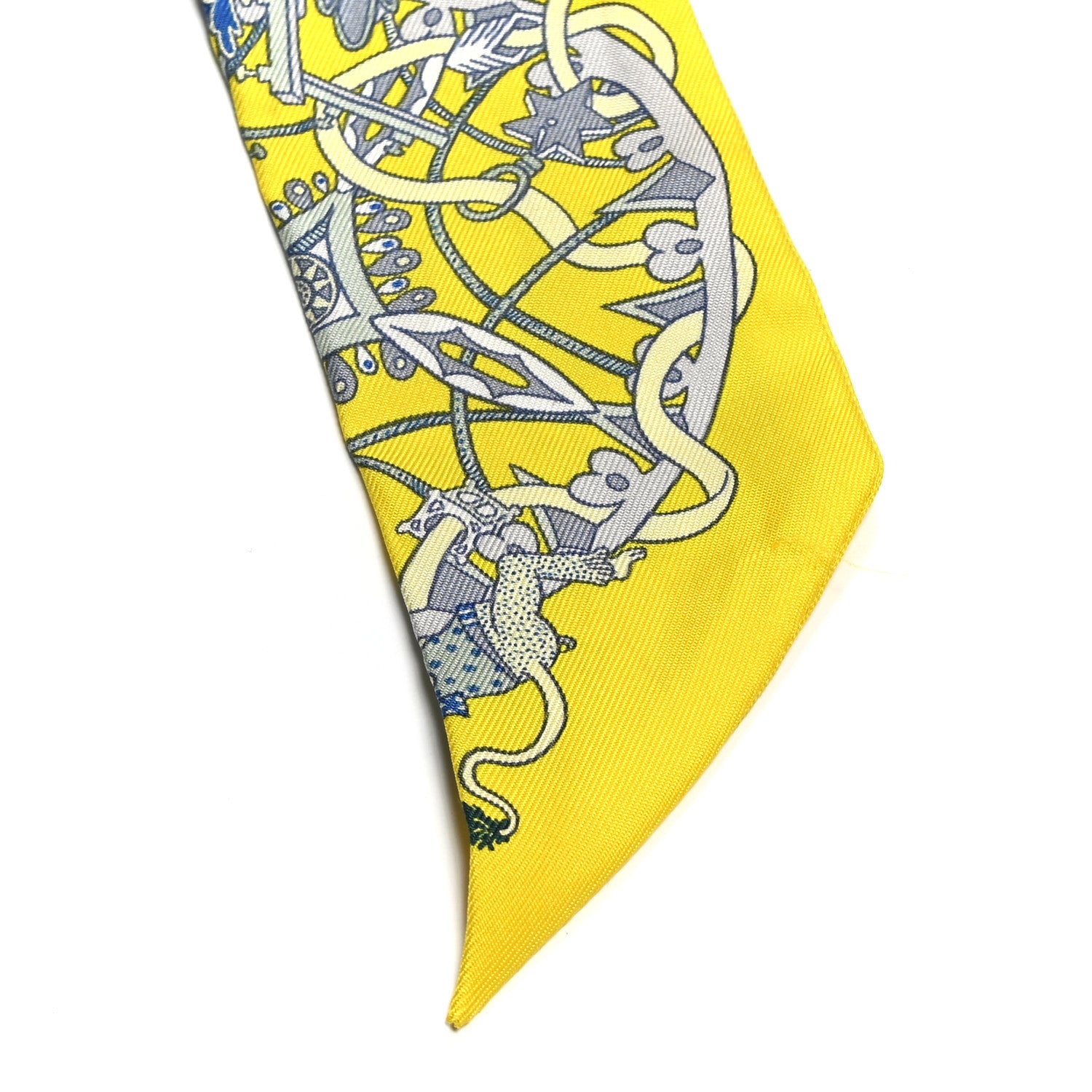 Silk La Folle Parade Twilly Jaune Vif Bleu Gris