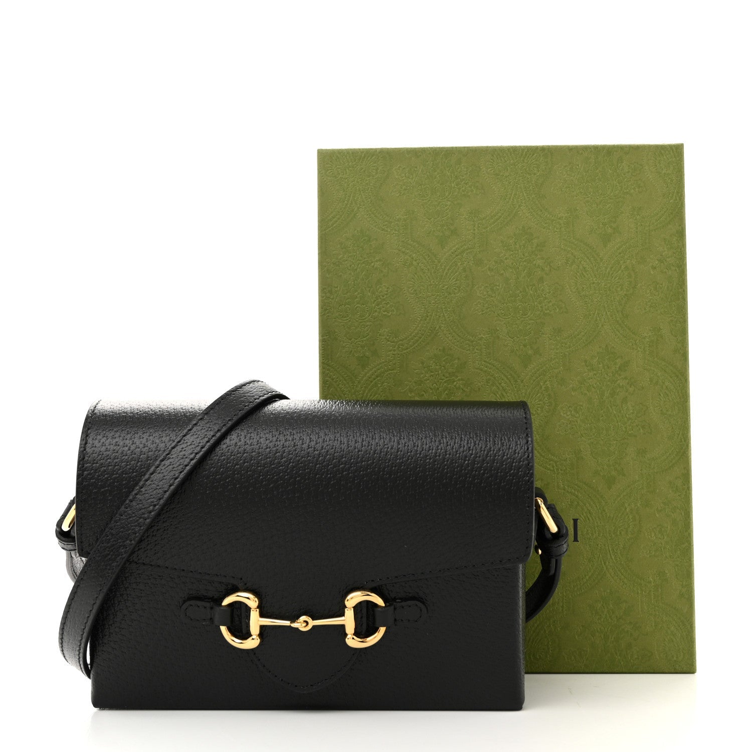Calfskin Horsebit 1955 Shoulder Bag Black