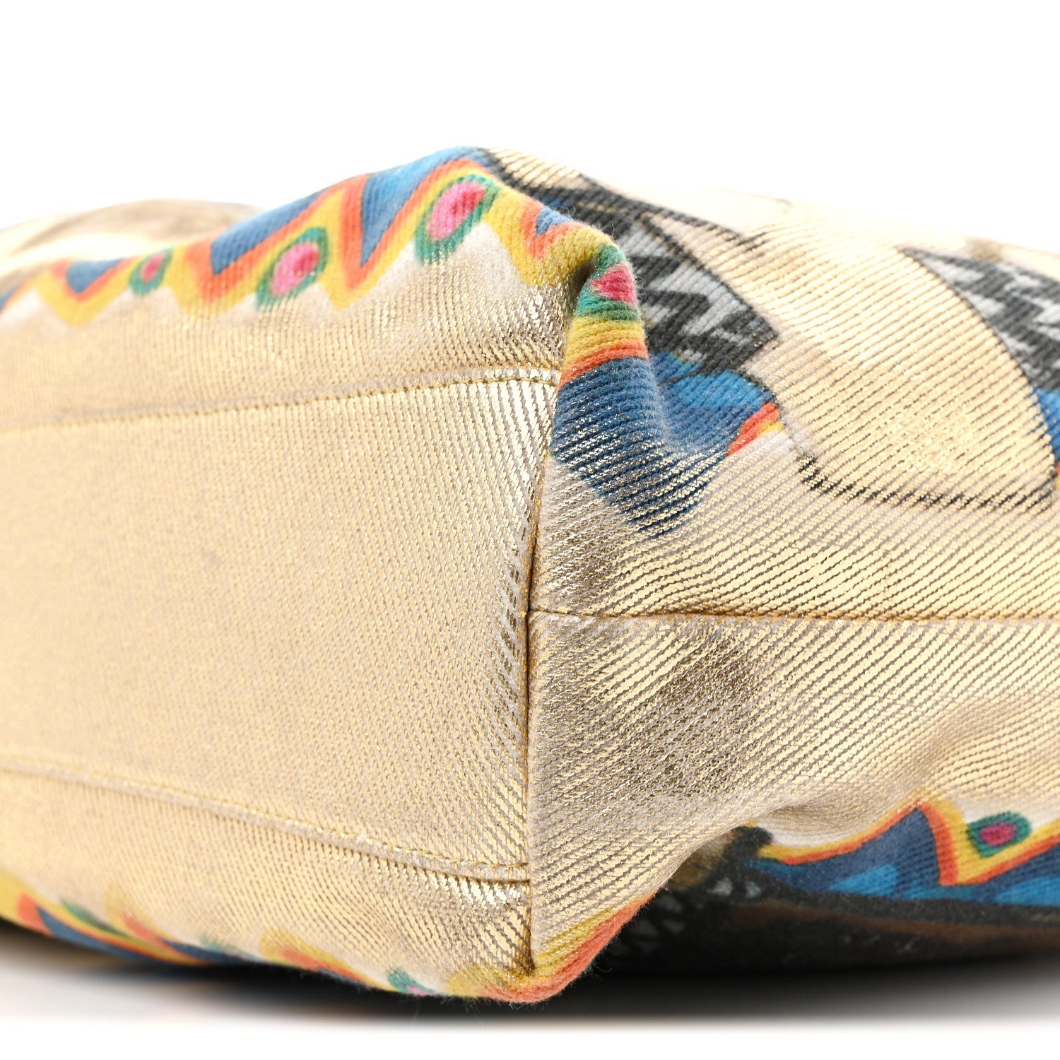 Graffiti Printed Canvas Street Spirit Tote Multicolor