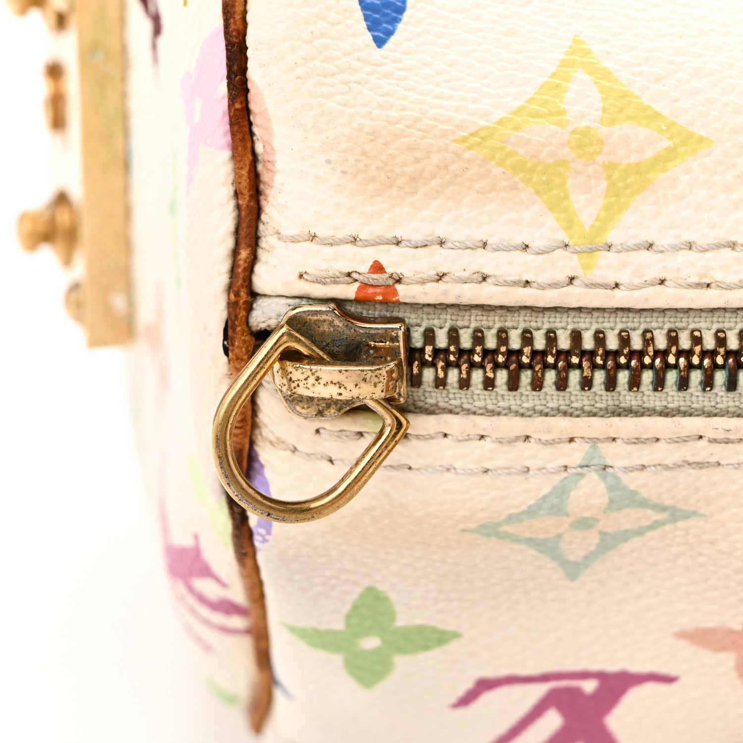 Monogram Multicolor Speedy 30 White