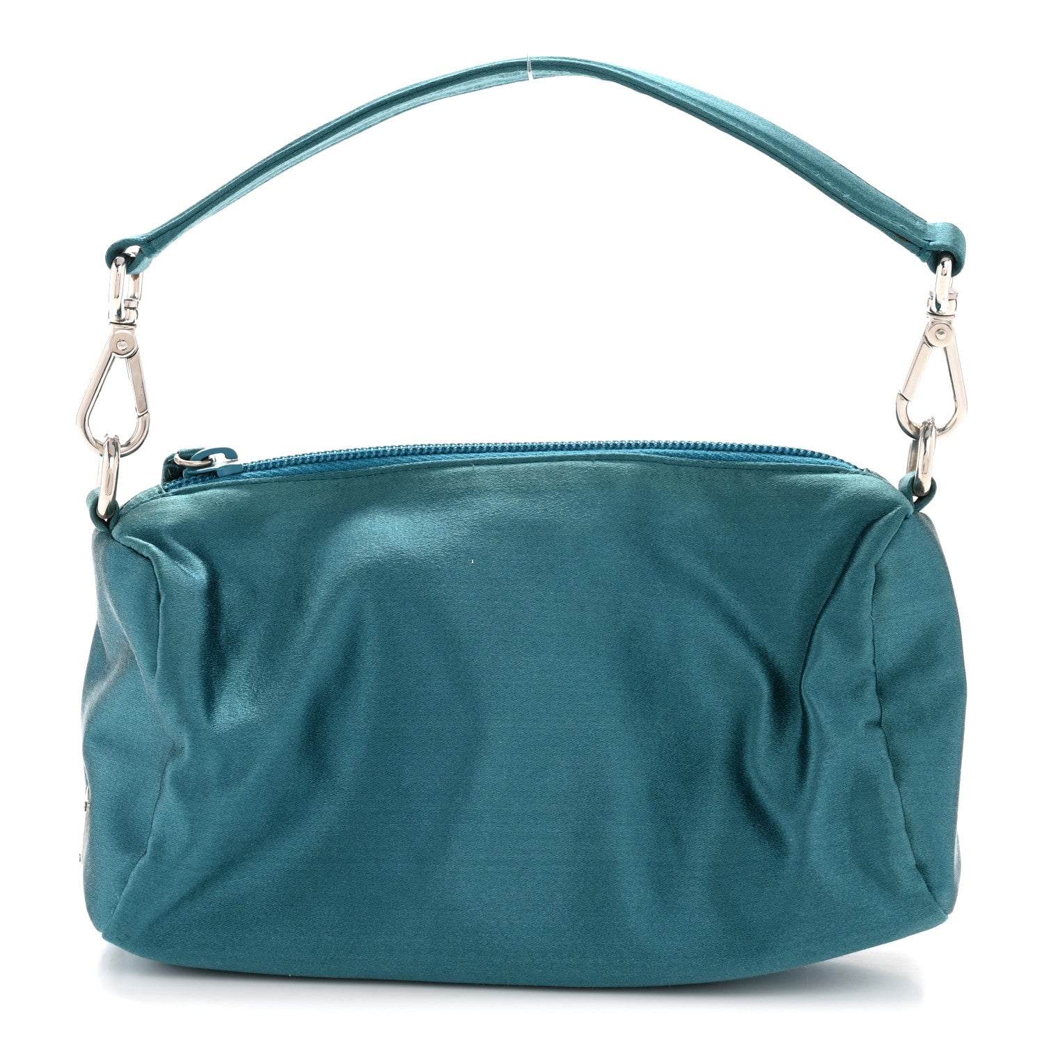 Satin Soft Evening Bag Turchese