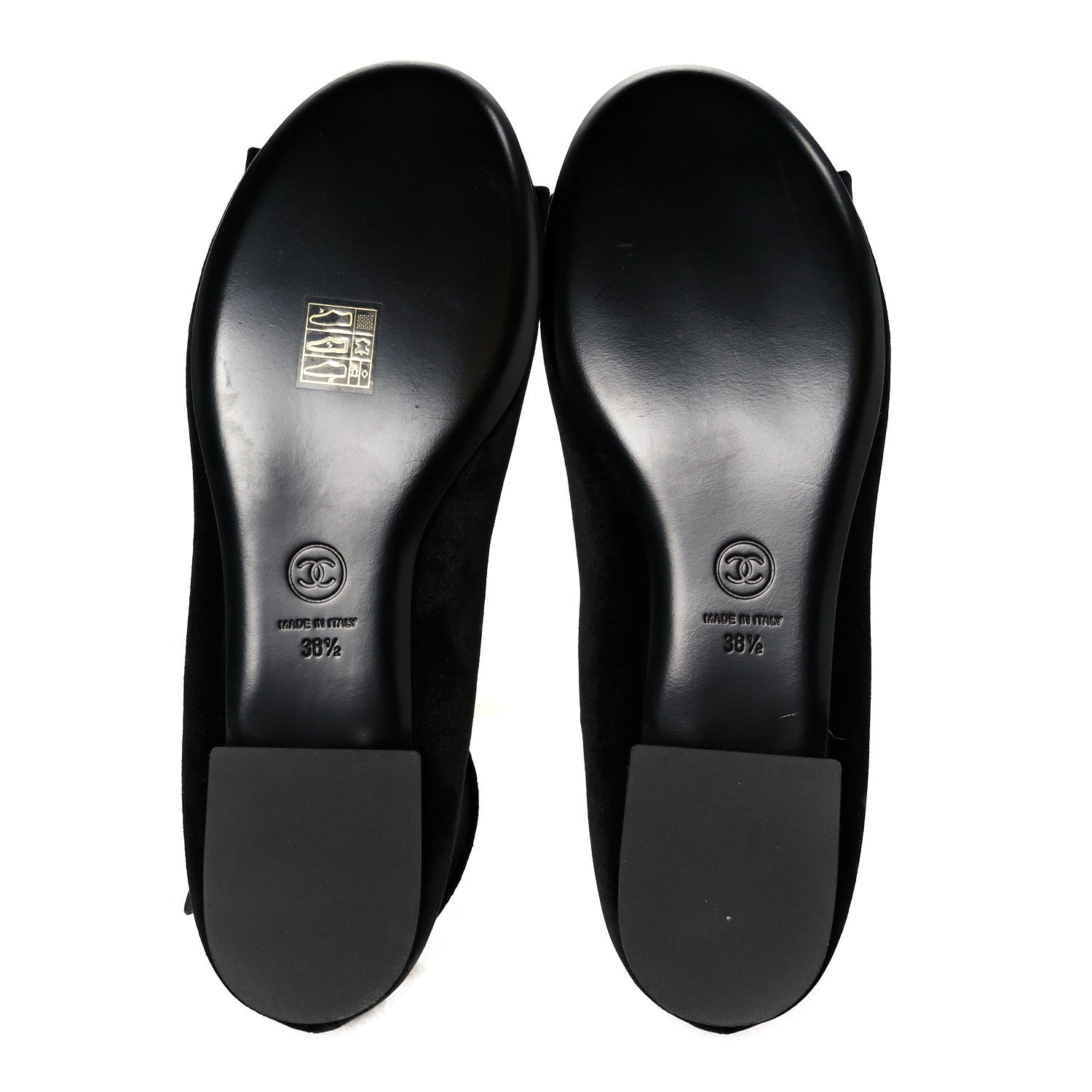 Velvet Strass CC Bow Mary Jane Flats 38.5 Black