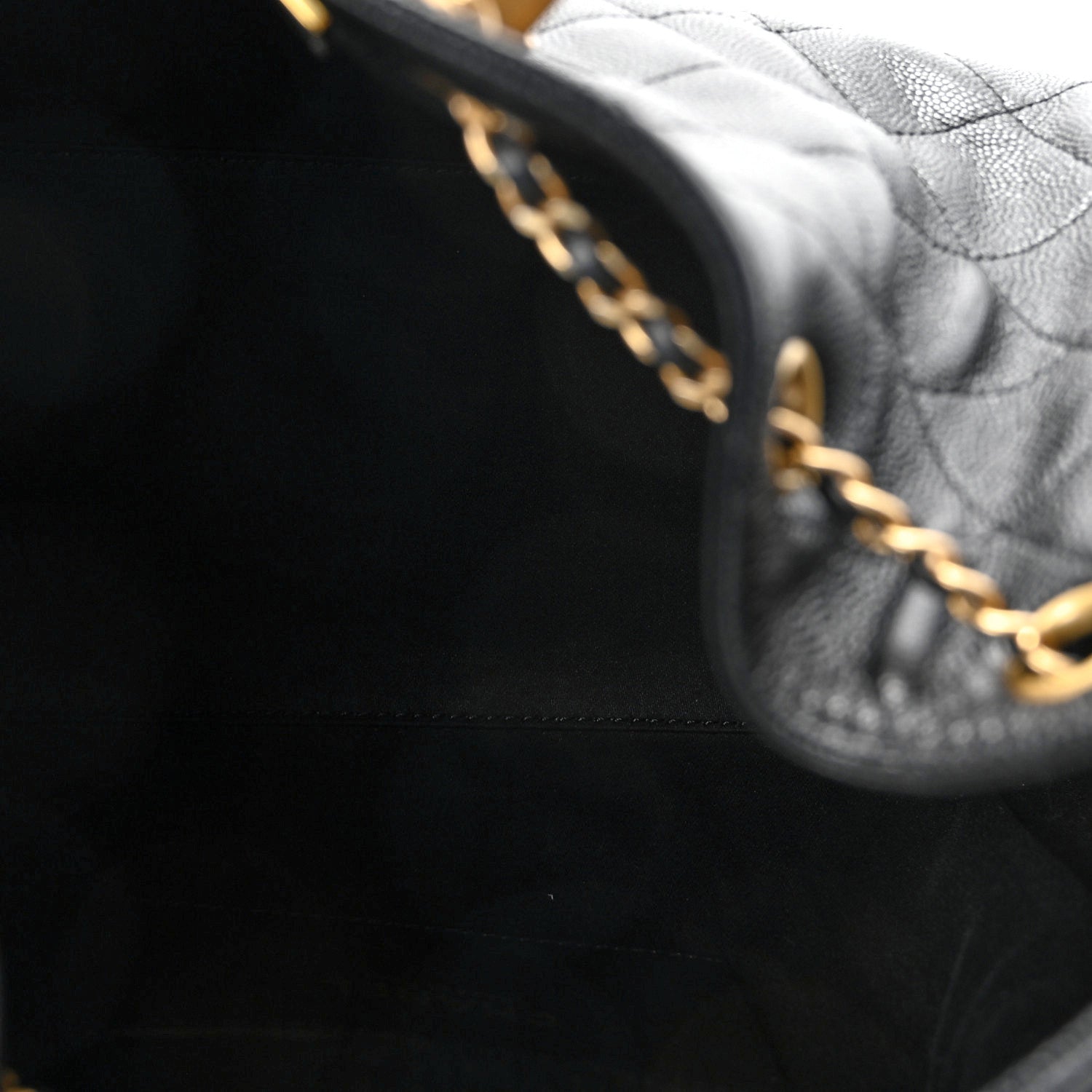 Caviar Quilted Small Chanel 25 Handbag Black