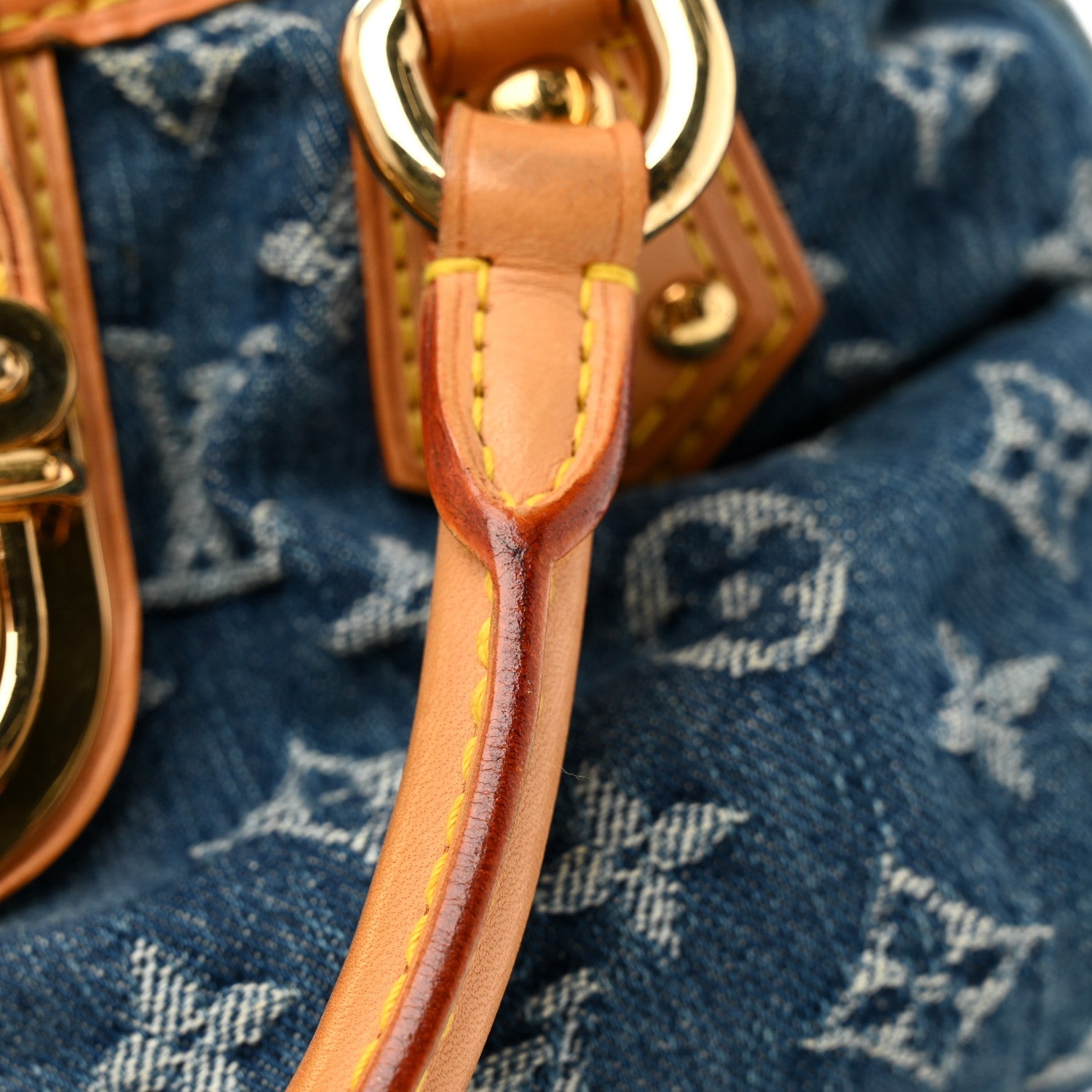 Monogram Denim Pleaty Blue
