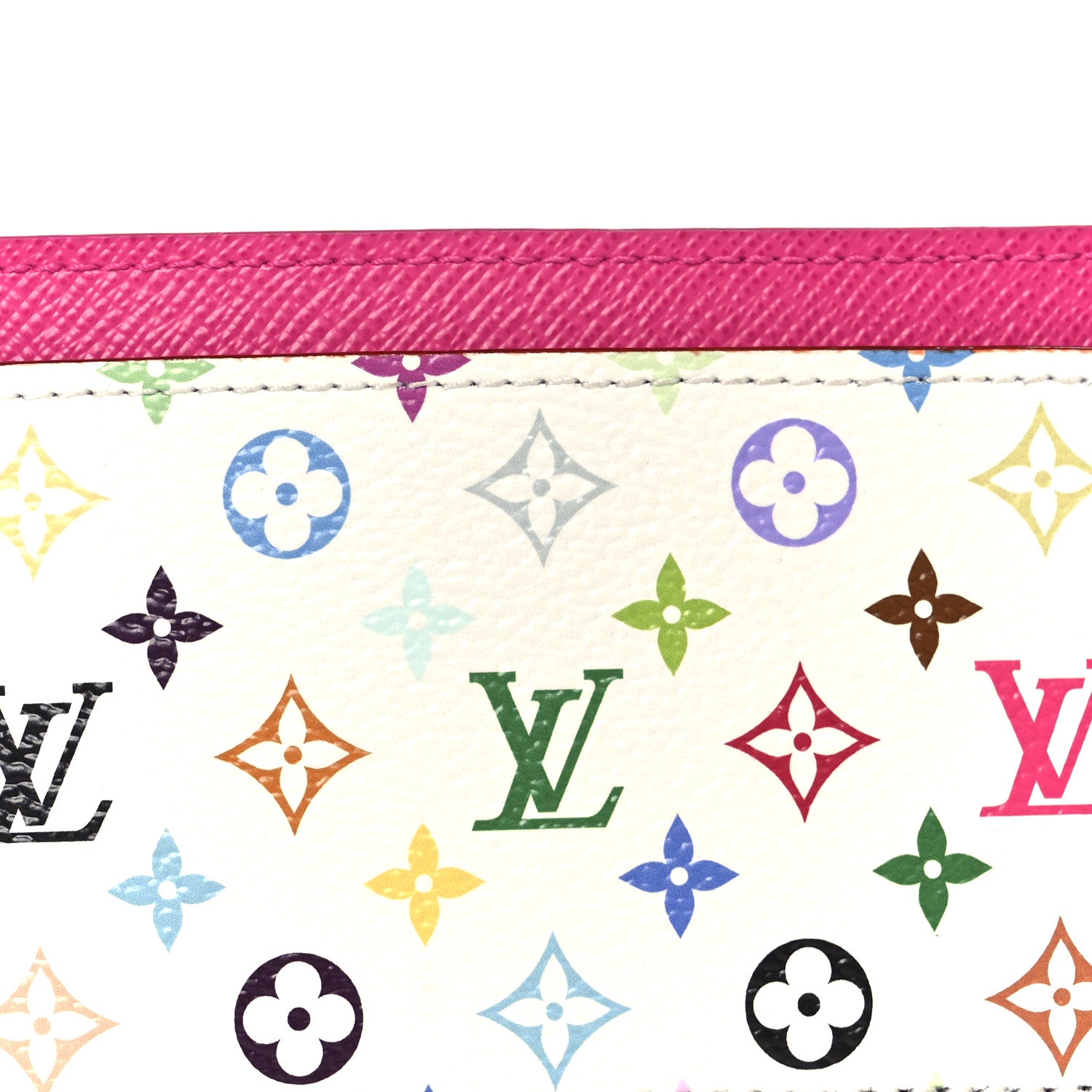 LV X TM Monogram Multicolor Card Holder Kawaii Pink