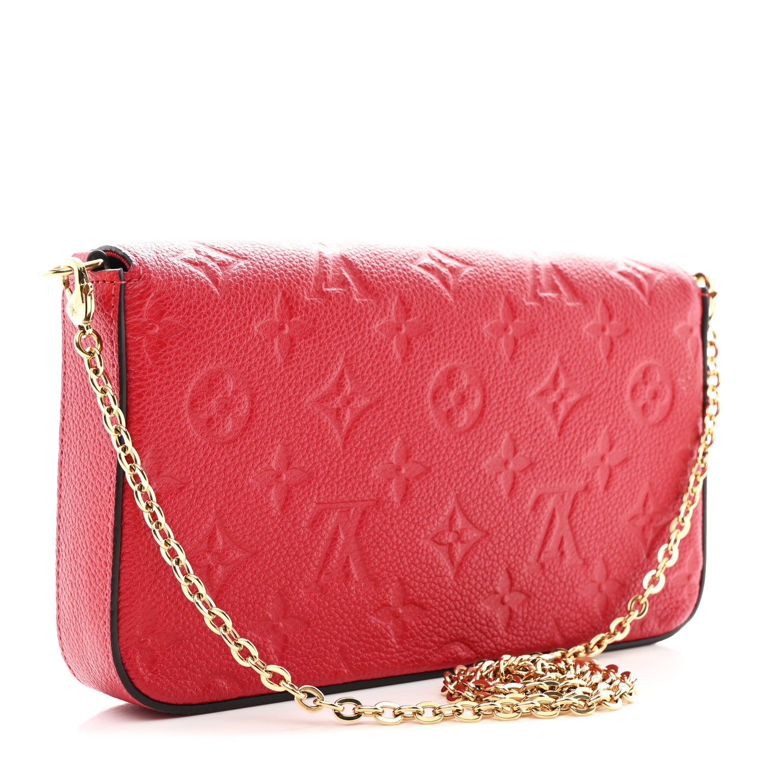 Empreinte Pochette Felicie Chain Wallet Scarlet