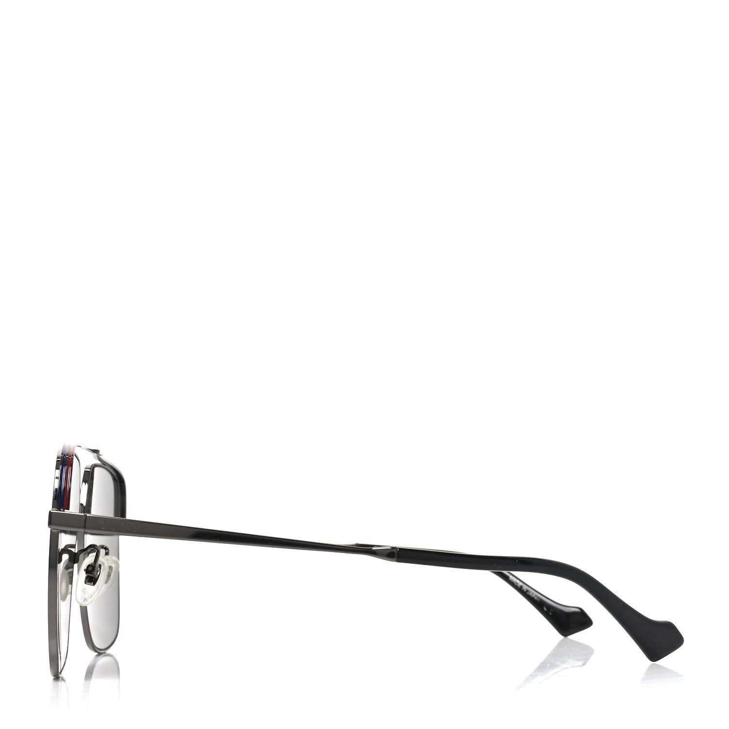 Metal Web Square Aviator Sunglasses GG1099SA Black