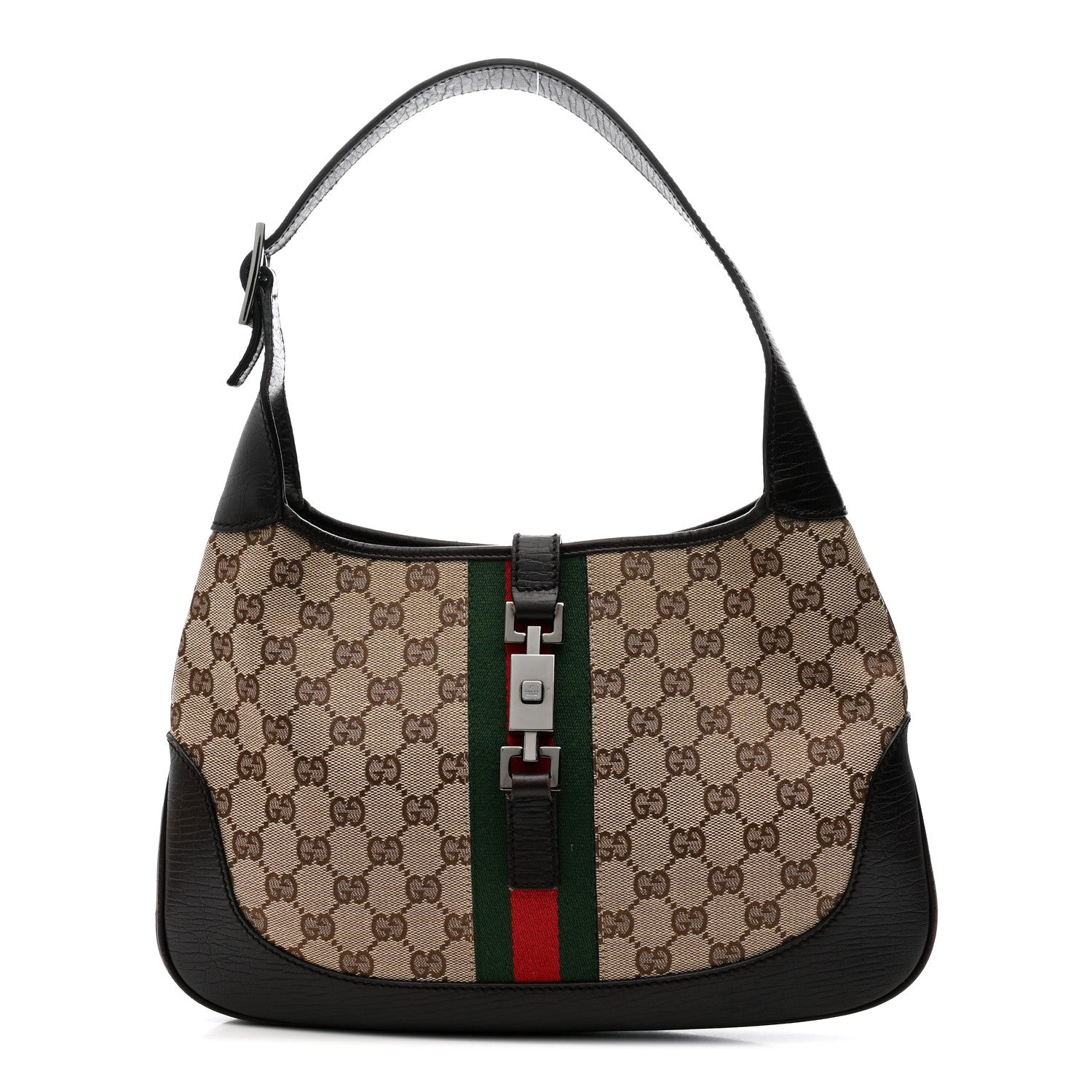 Monogram Web Jackie O Hobo Dark Brown