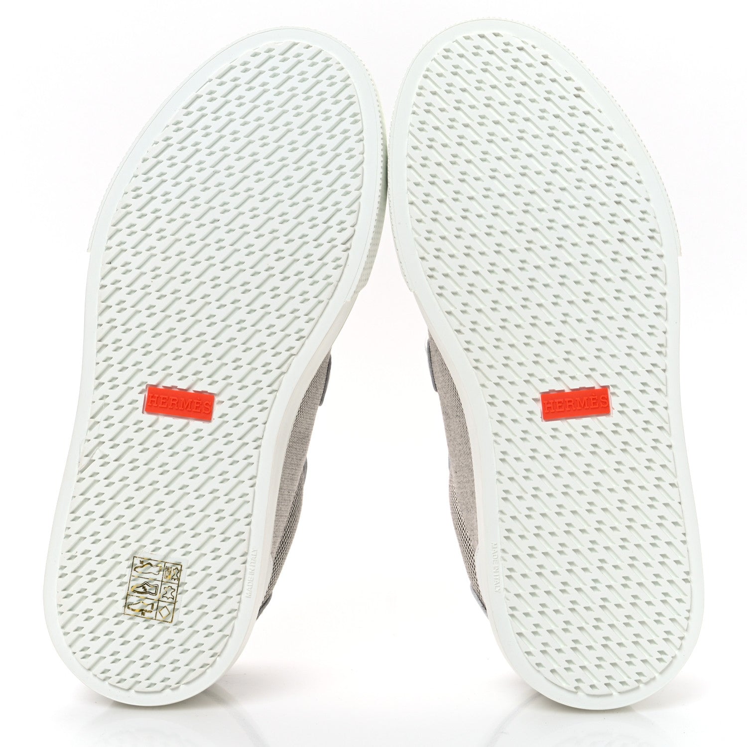 Calfskin Canvas Day Sneakers 36 Prunoir White