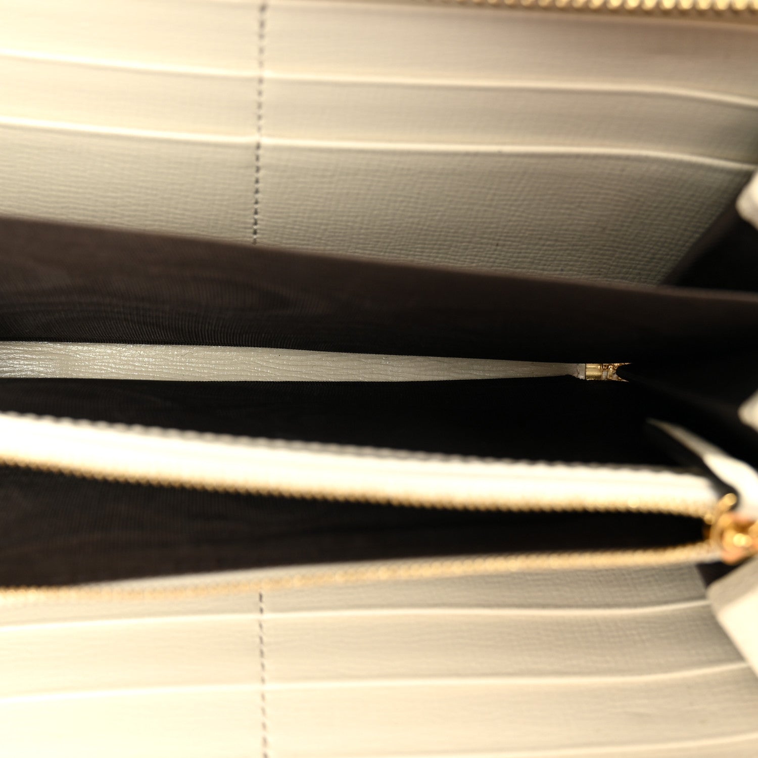 GG Supreme Monogram Azalea Calfskin Horsebit 1955 Zip Around Wallet Beige Ebony Mystic White