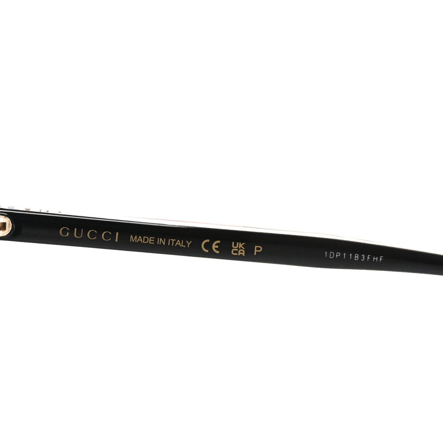 Acetate Frame Sunglasses GG0381SN Black