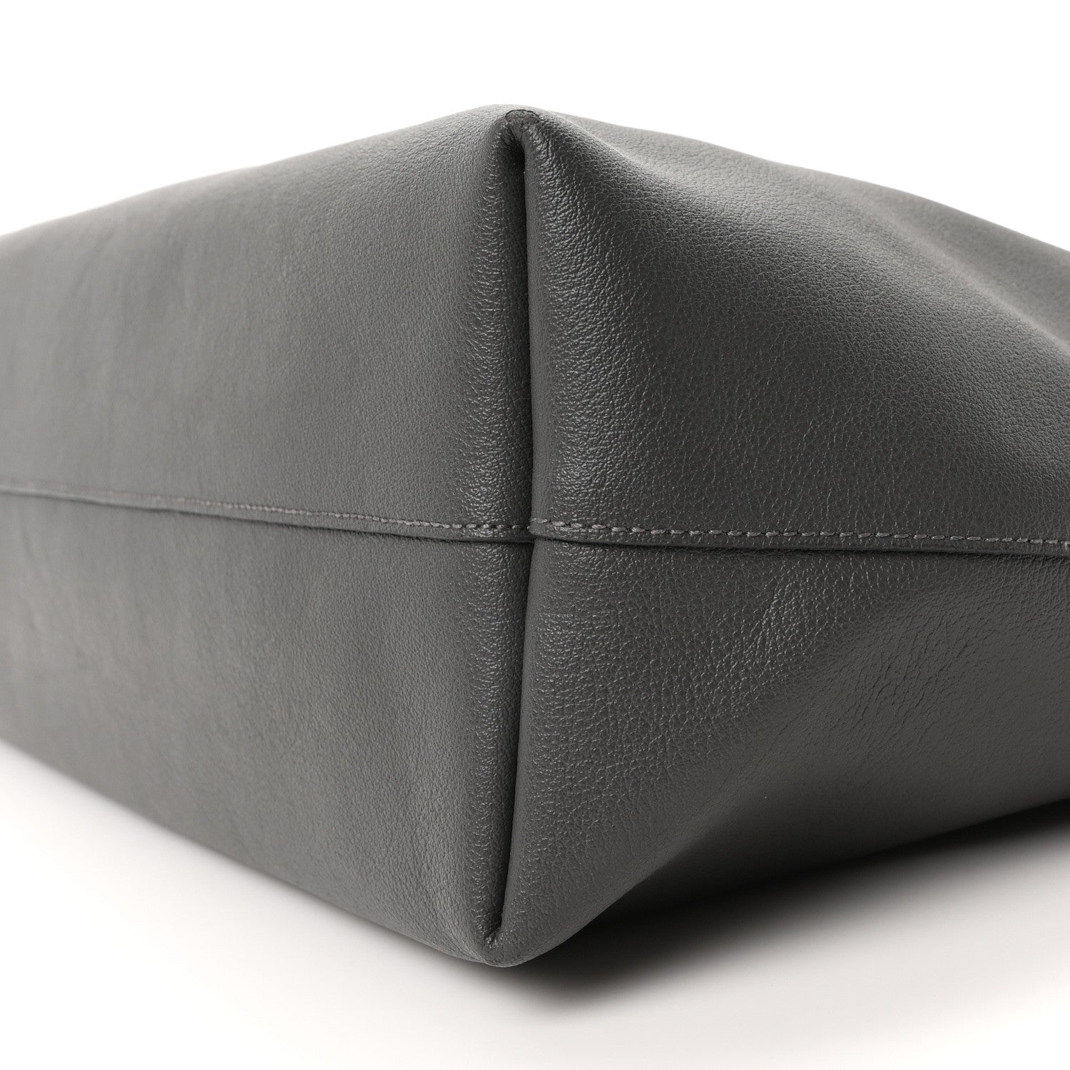 Calfskin Large Shopping Tote Earth