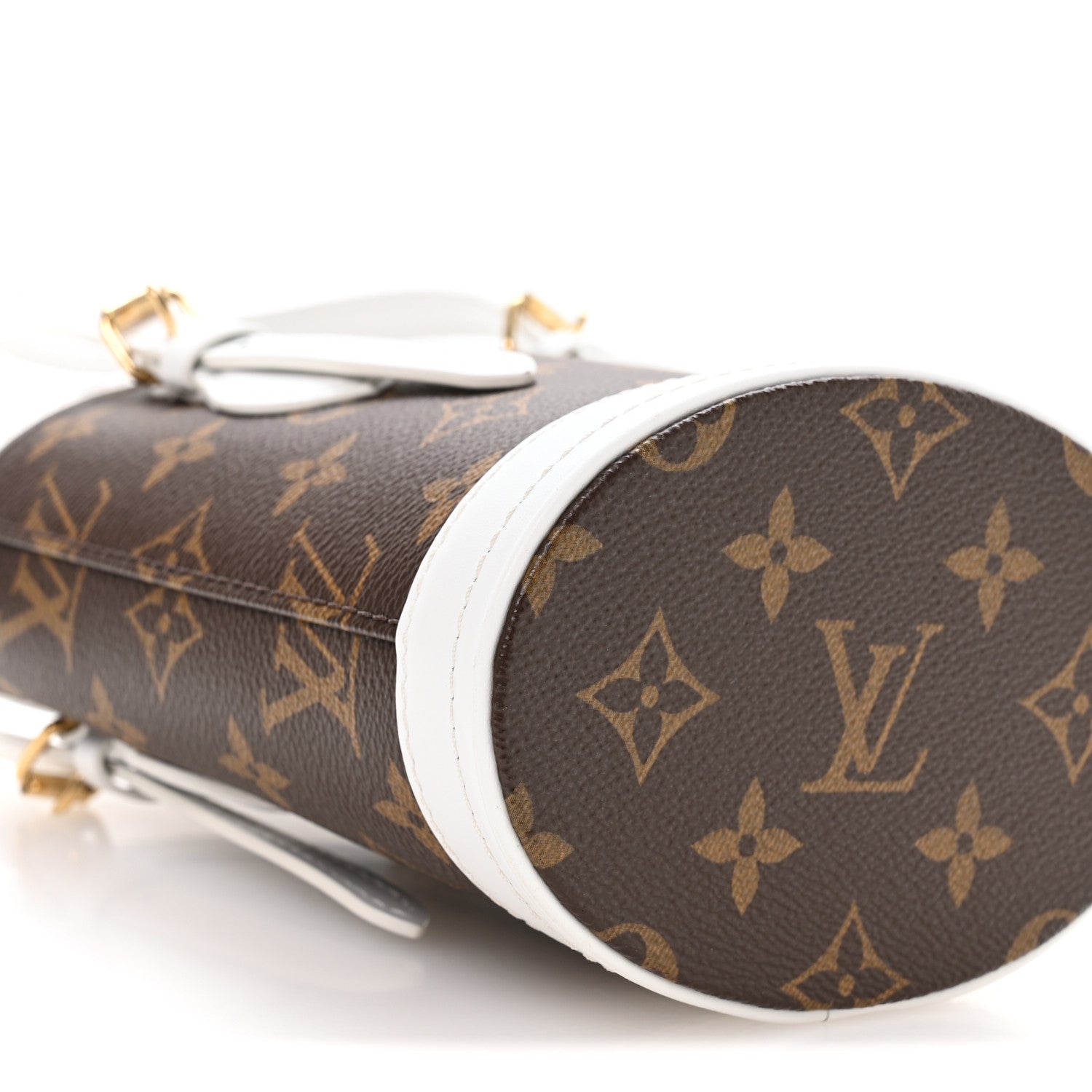 Monogram LV Match Nano Bucket Bag White