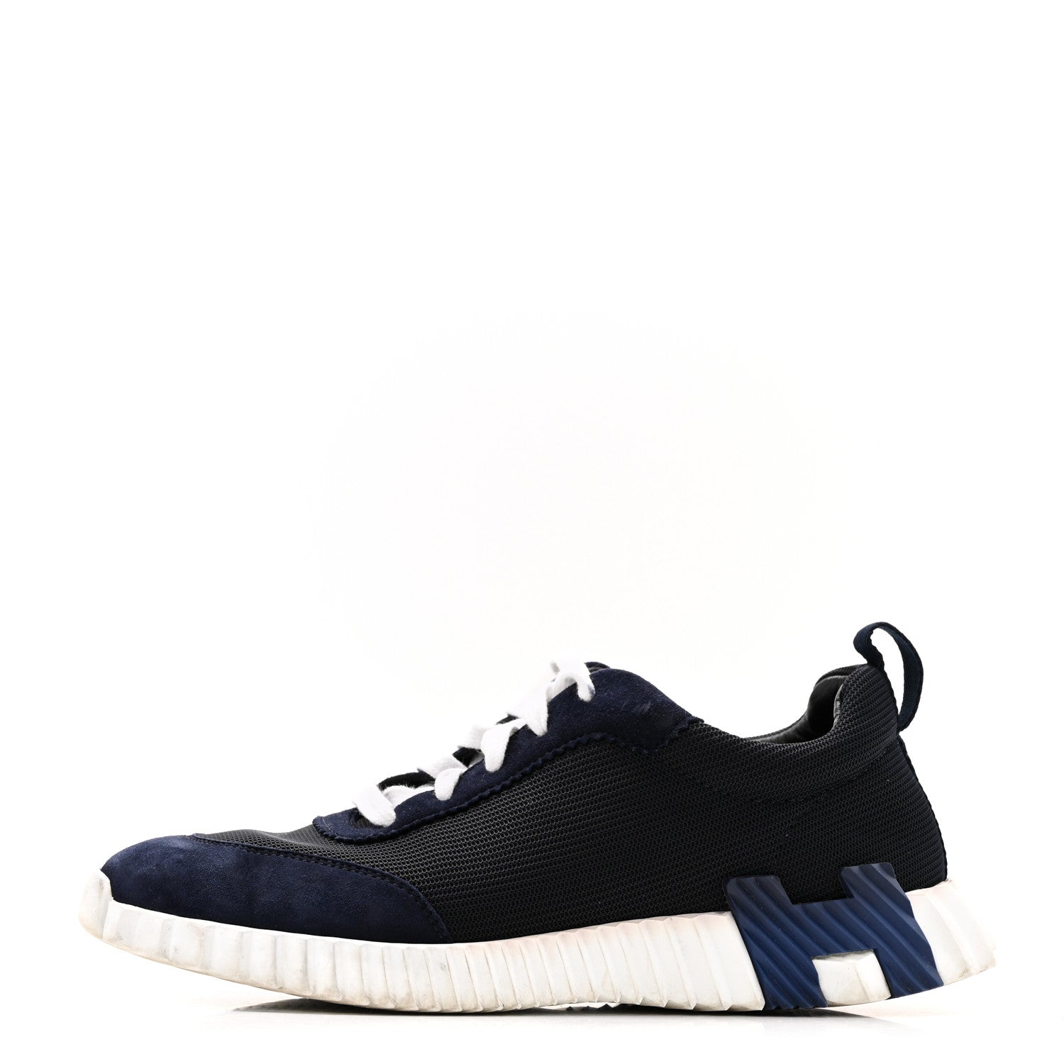 Air Mesh Suede Goatskin Bouncing Sneakers 39 Bleu Ocean