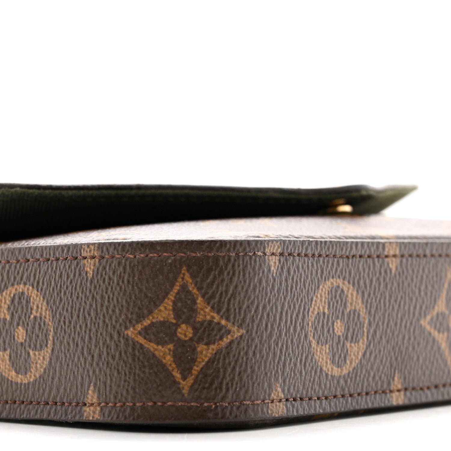 Monogram Felicie Strap & Go Kaki