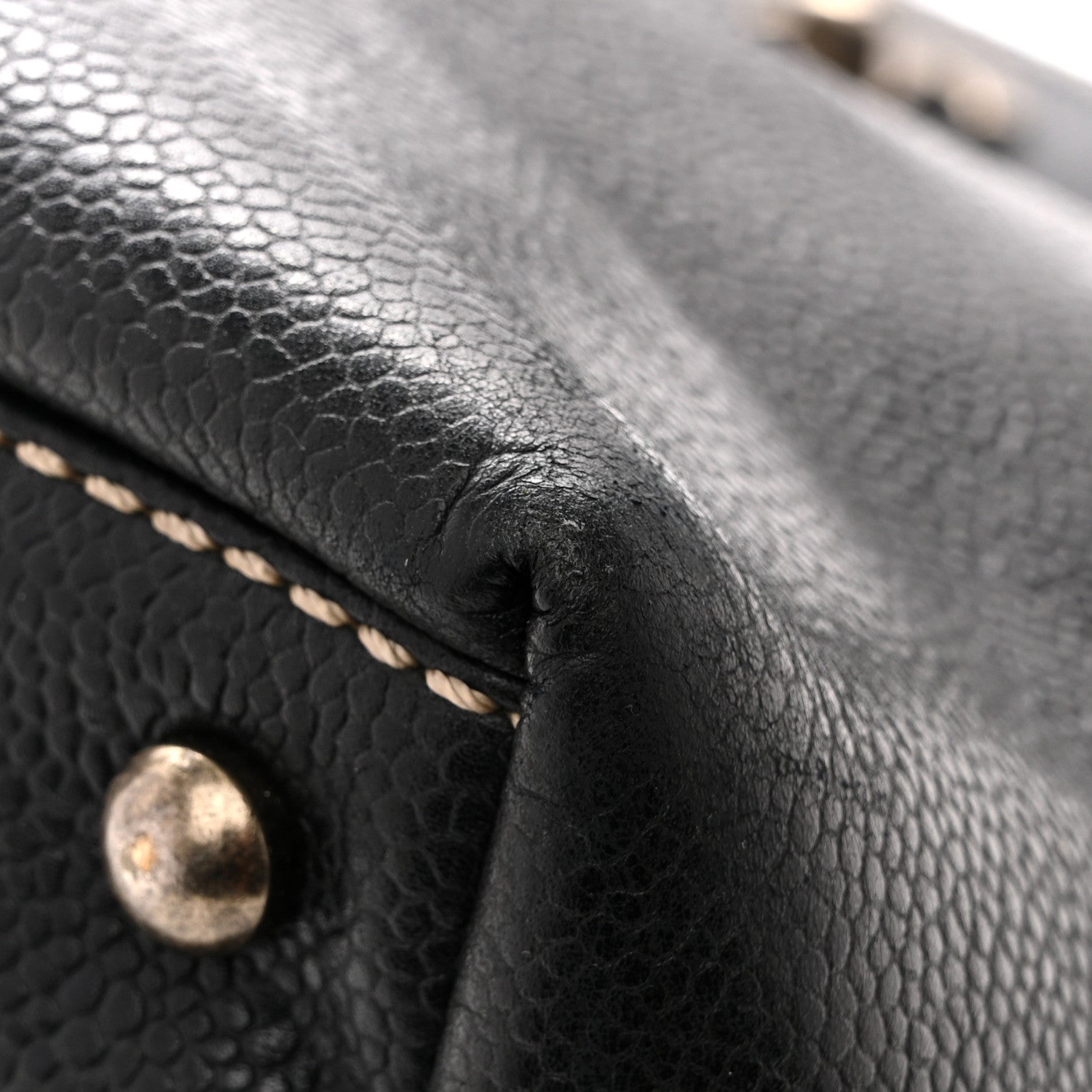 Caviar Shopping Tote Black