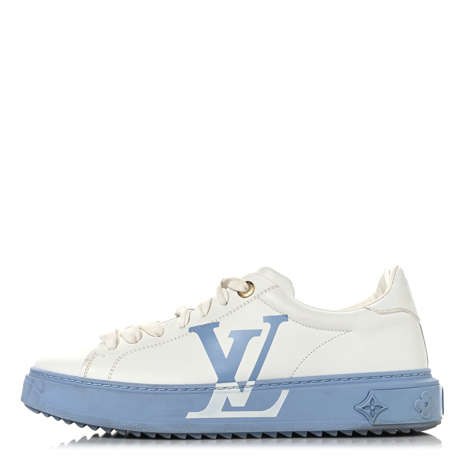 Calfskin Time Out LV Sneakers 40 Blue