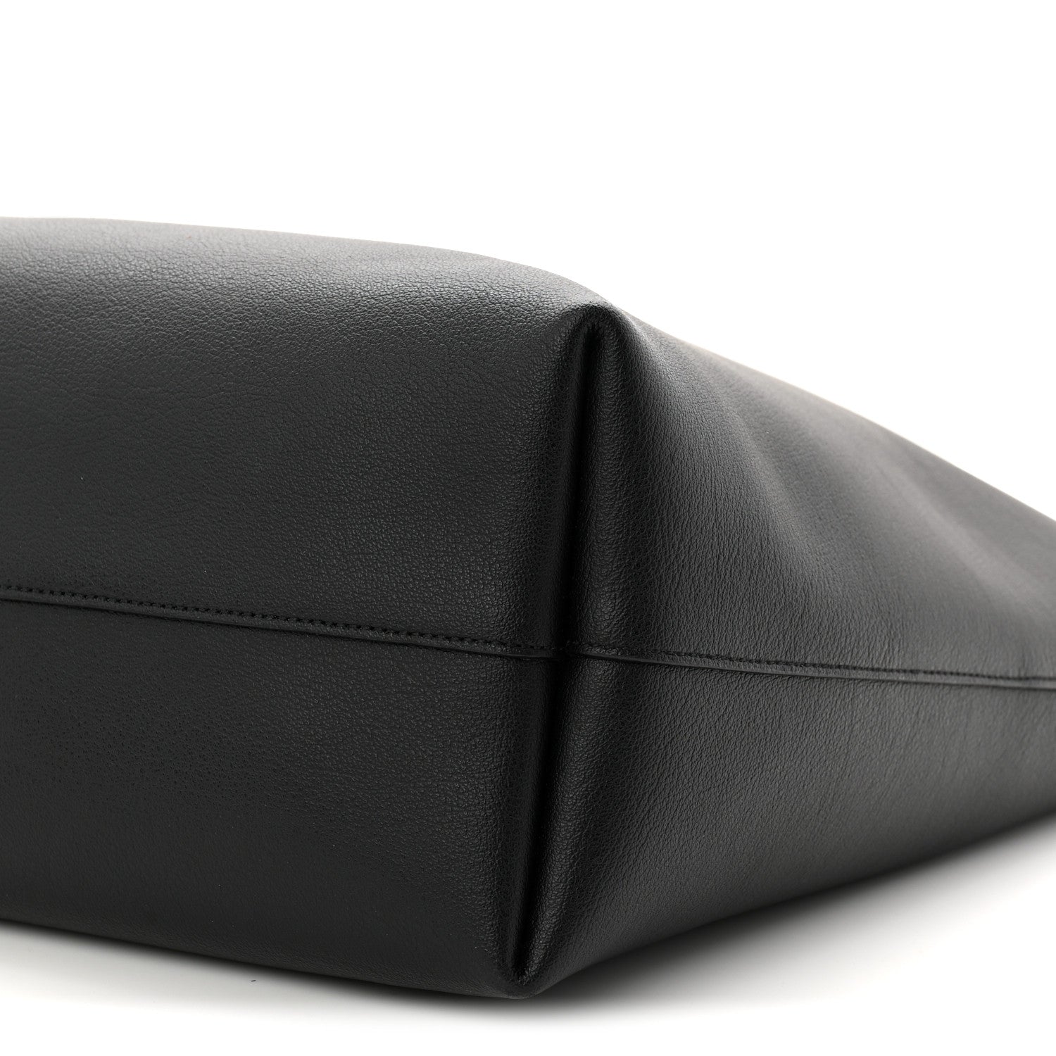 Calfskin Large Shopping Tote Black