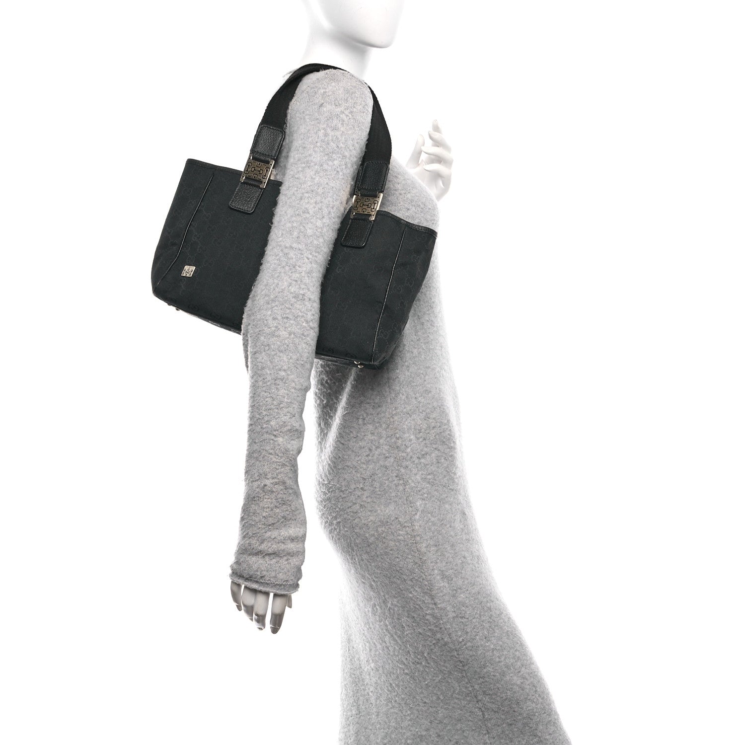 GG Monogram Pop Tote Black