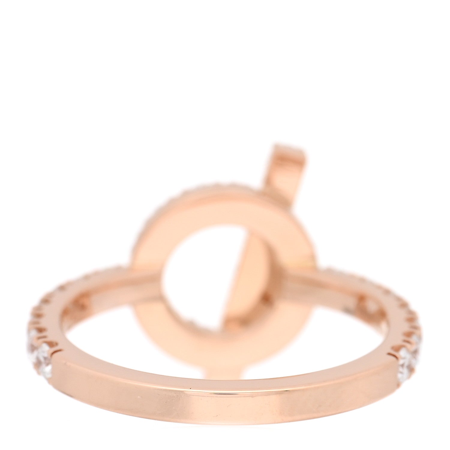 18K Rose Gold Diamond Finesse Ring 52 6