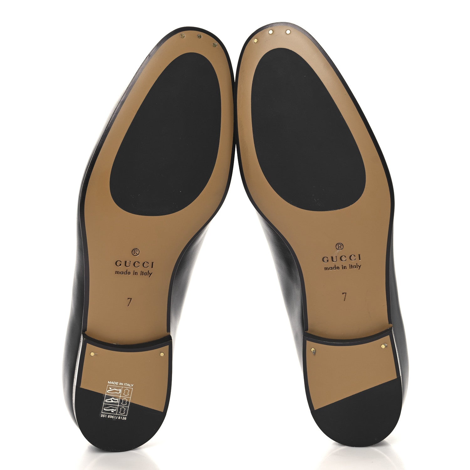 Calfskin Horsebit Mens Jordaan Loafers 7 Black