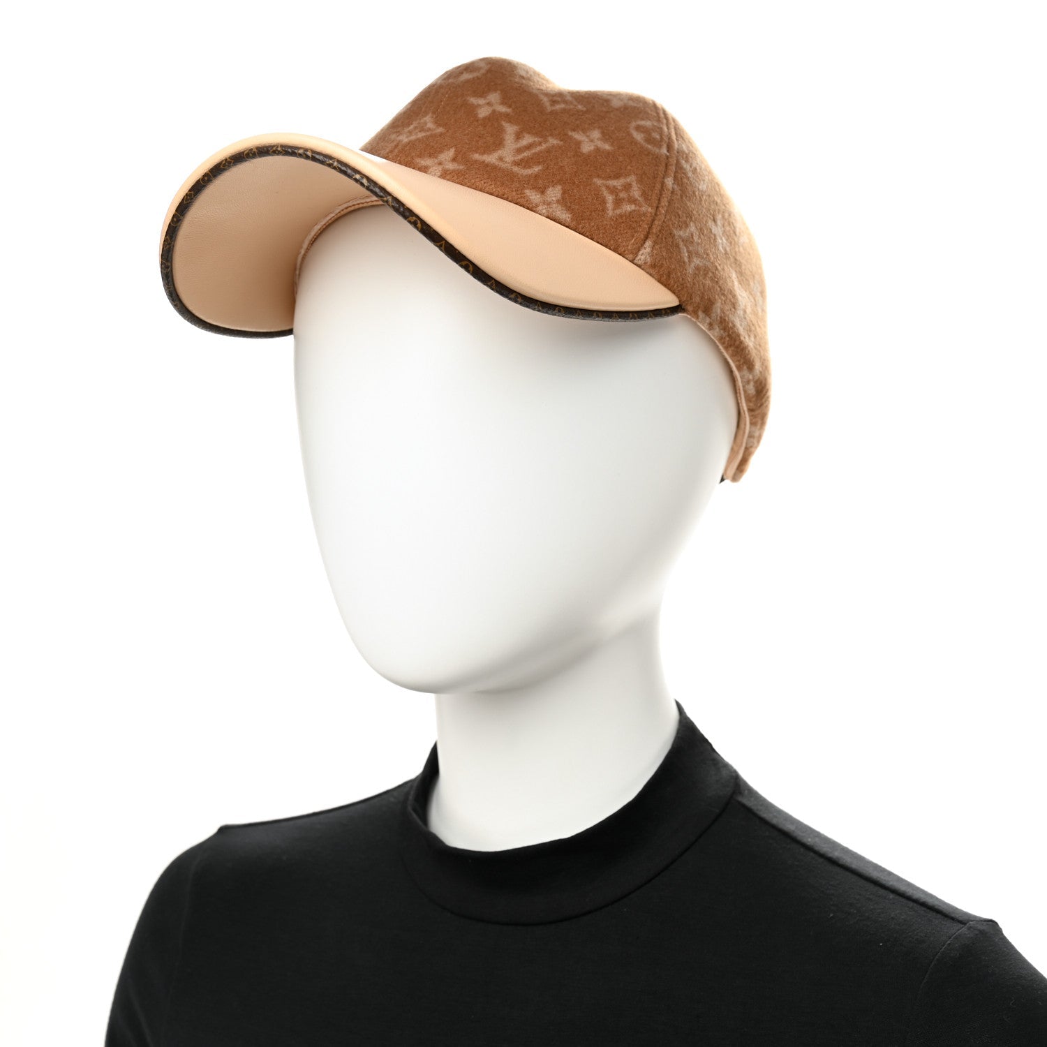 Wool Monogram Carry On Cap M Beige