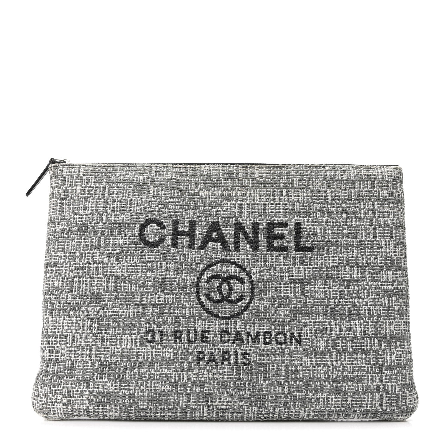 Canvas Large Deauville Pouch Grey