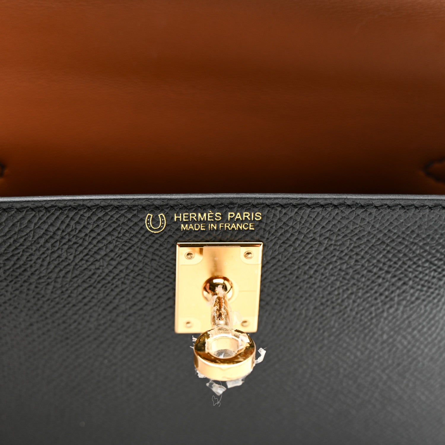 Epsom Horseshoe Mini Kelly Sellier 20 Black Gold