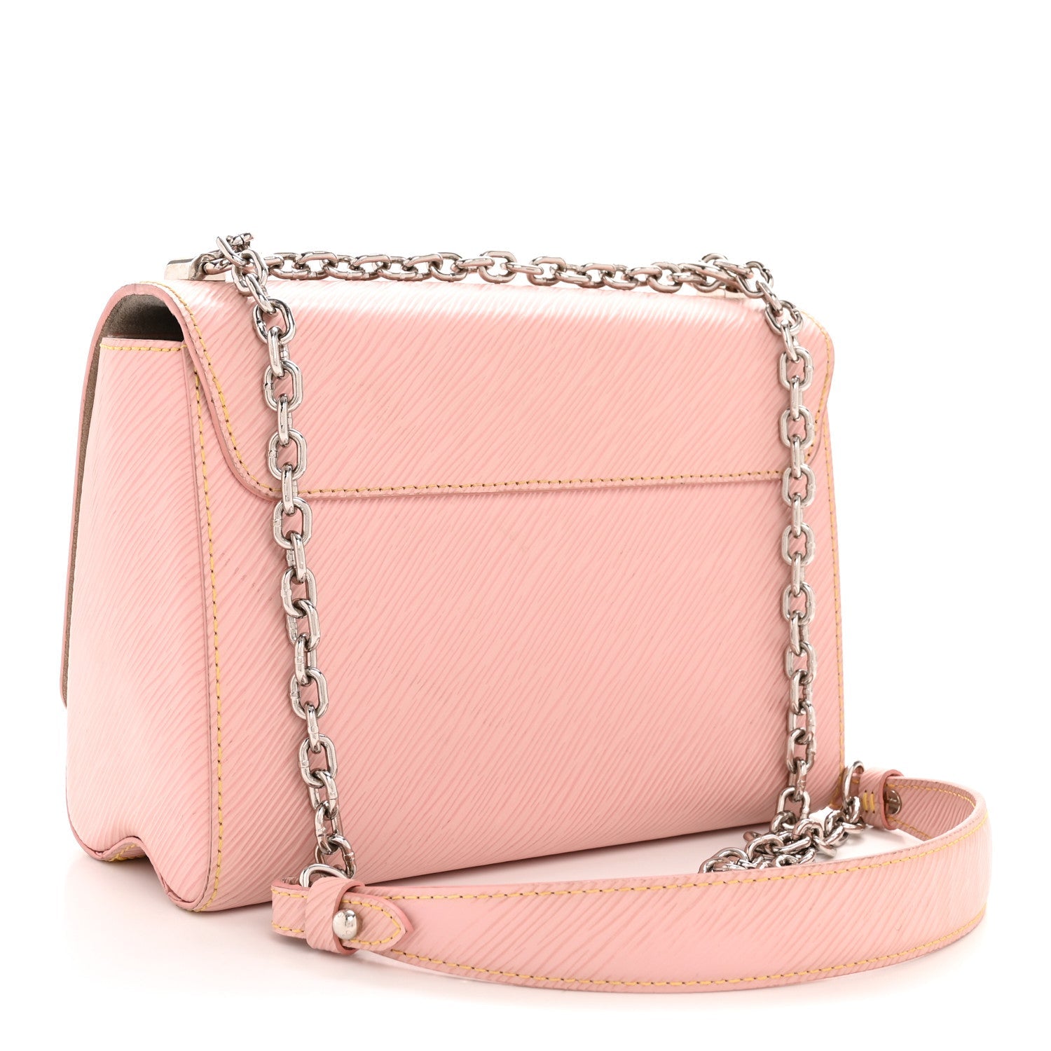 Epi Twist Shoulder Bag MM Rose Ballerine