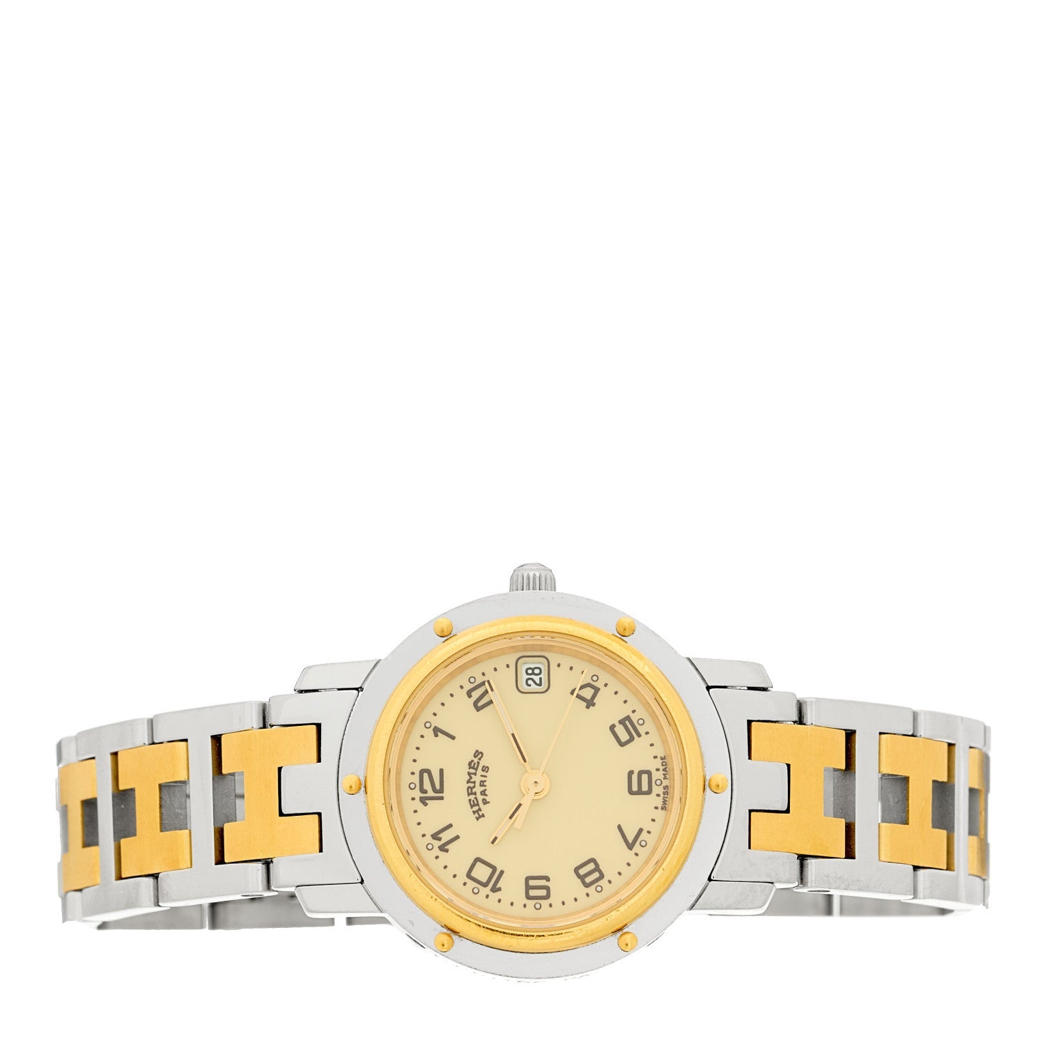 Stainless Steel 24mm Clipper Quartz Watch Gold