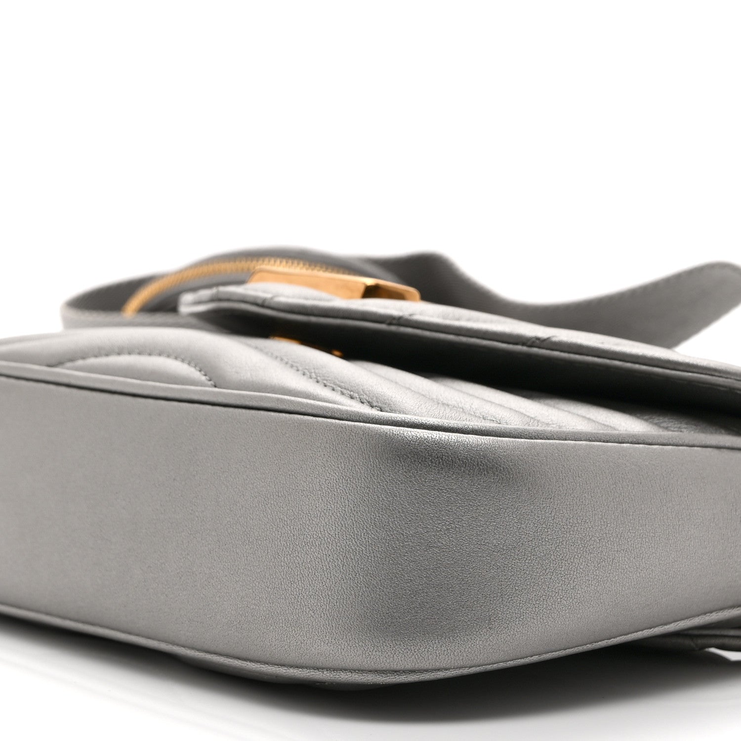 Calfskin New Wave Multi Pochette Metallic Grey