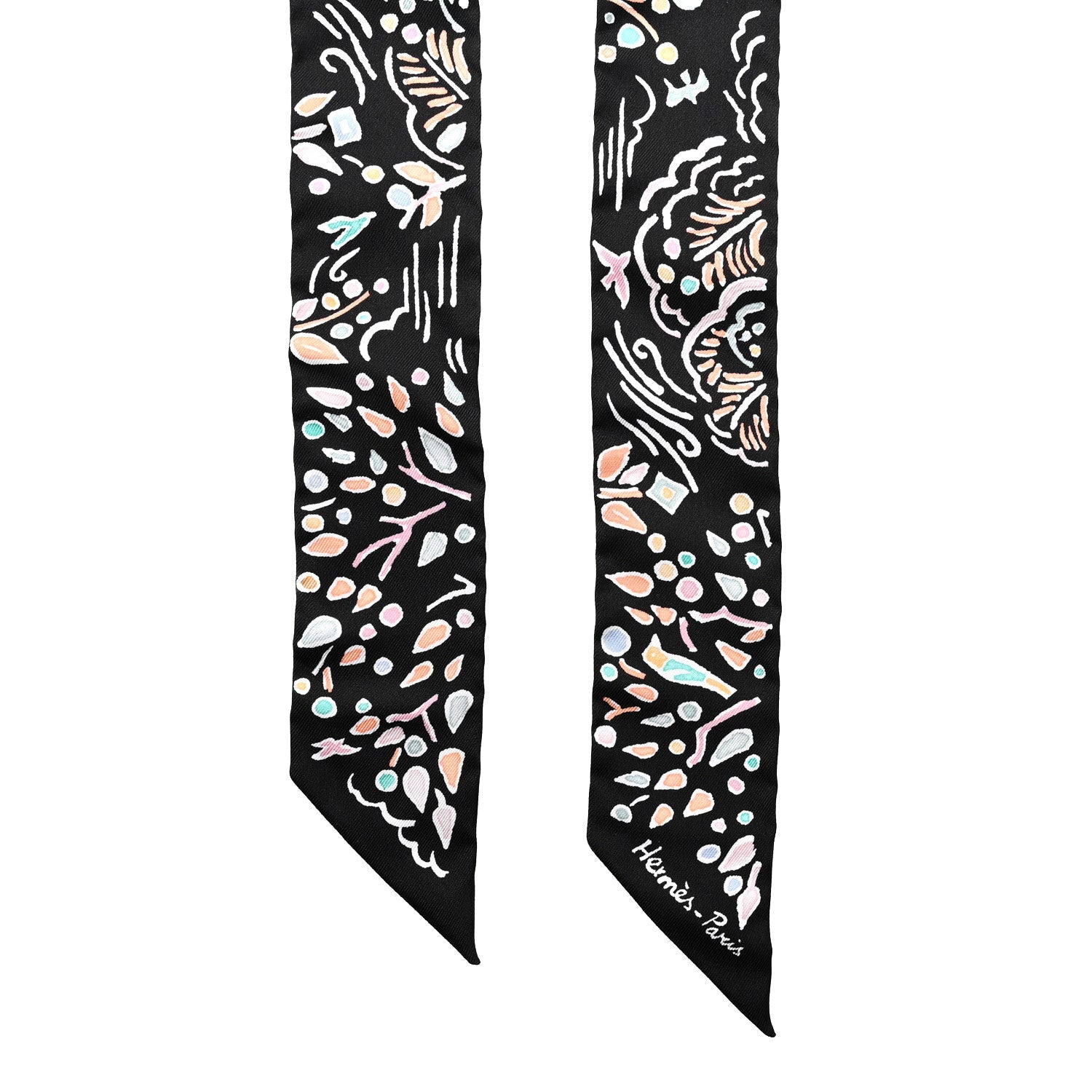 Silk Isola Di Primavera Twilly Black Vert Rose
